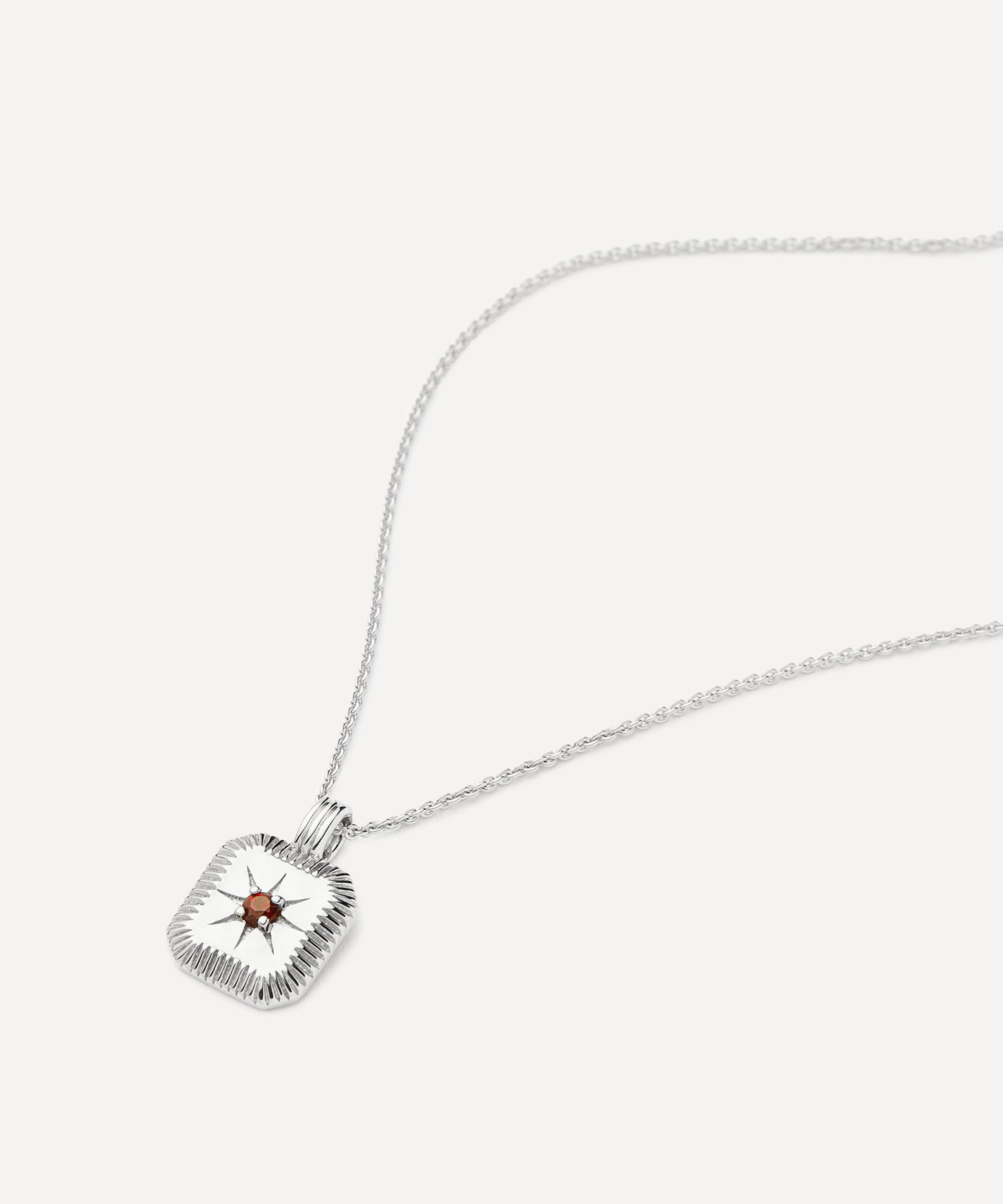 Missoma - Sterling Silver November Birthstone Pendant Necklace image number 2