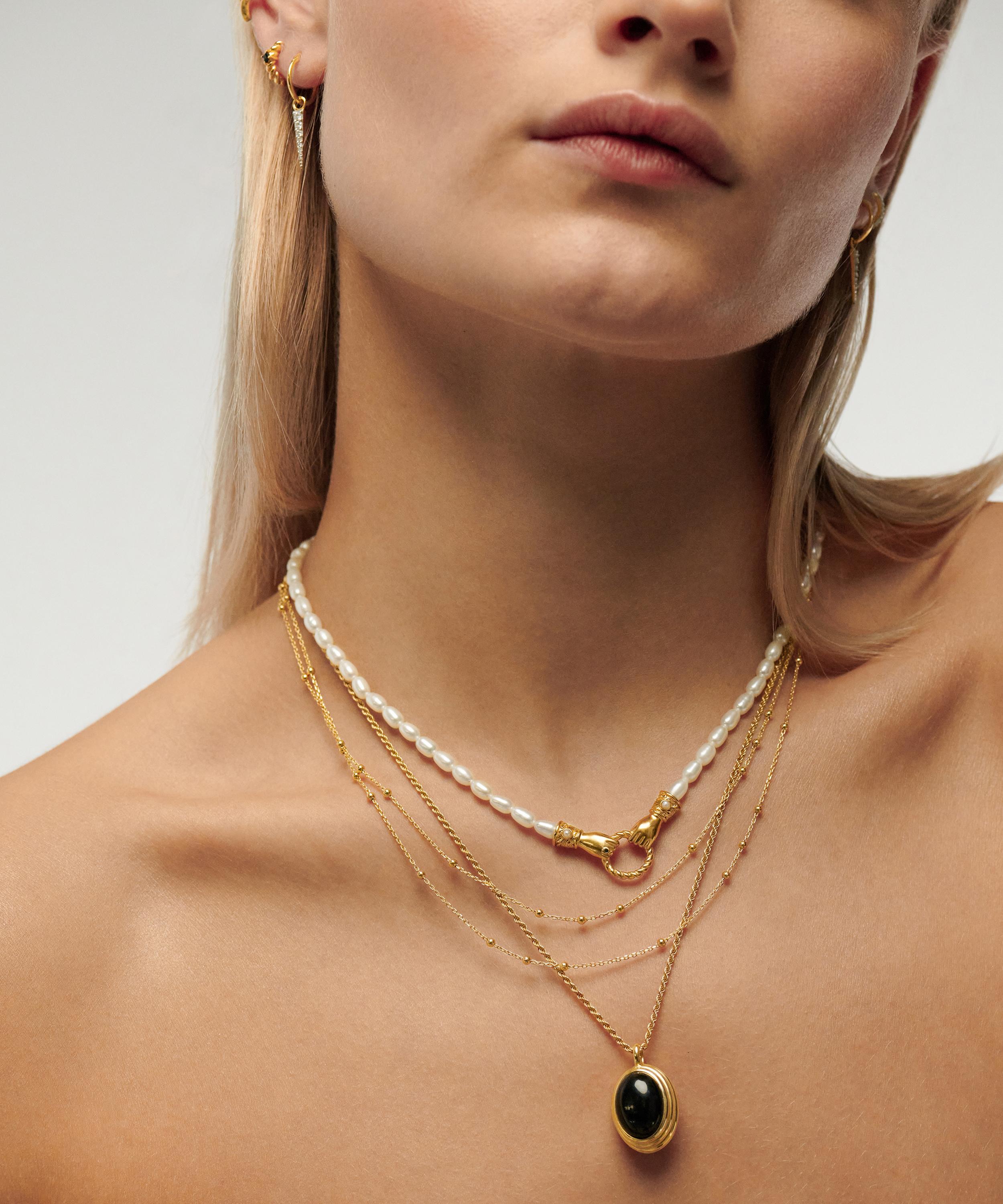 Missoma - 18ct Gold-Plated Vermeil Silver Double Chain Necklace image number 1