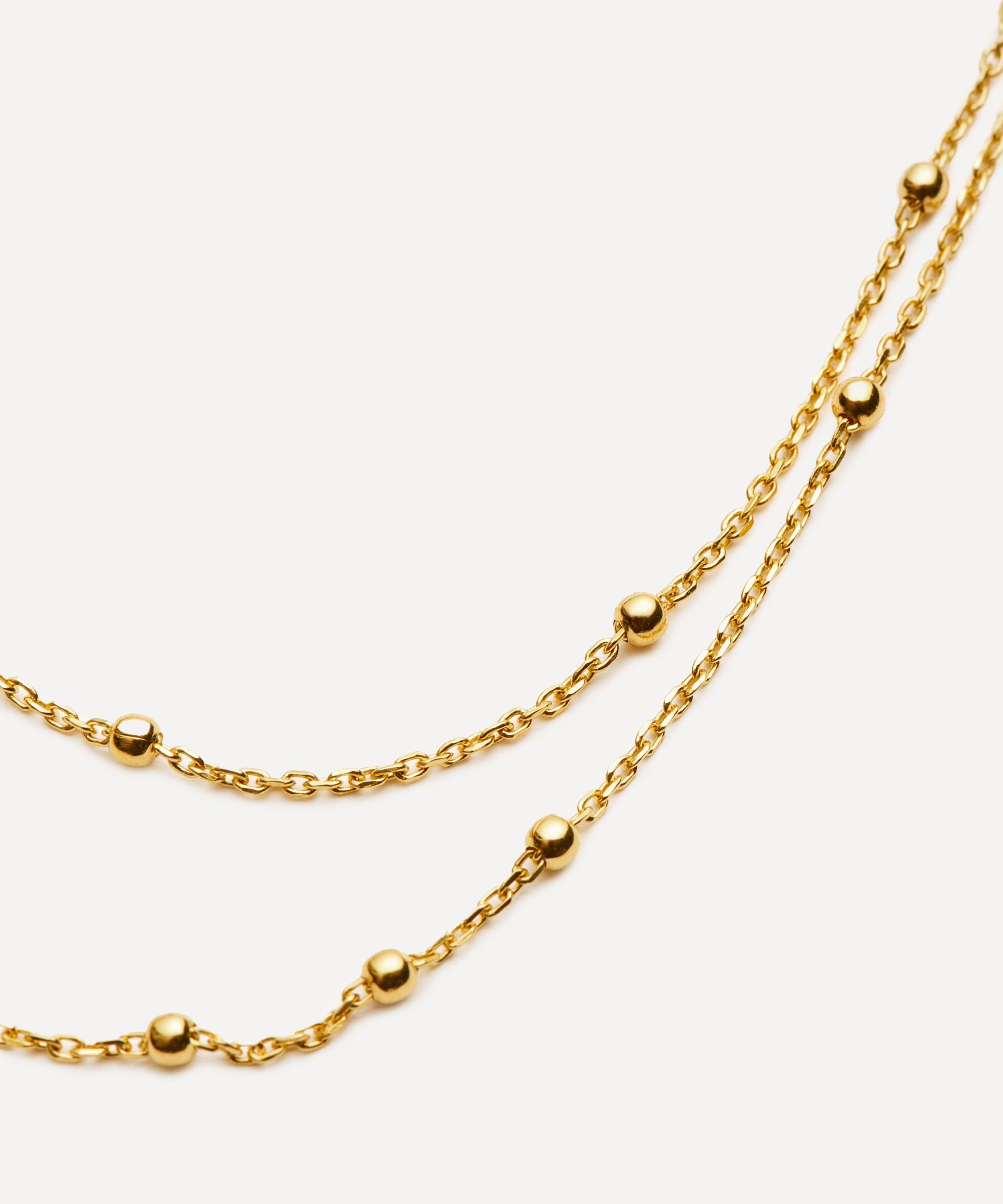 Missoma - 18ct Gold-Plated Vermeil Silver Double Chain Necklace image number 4