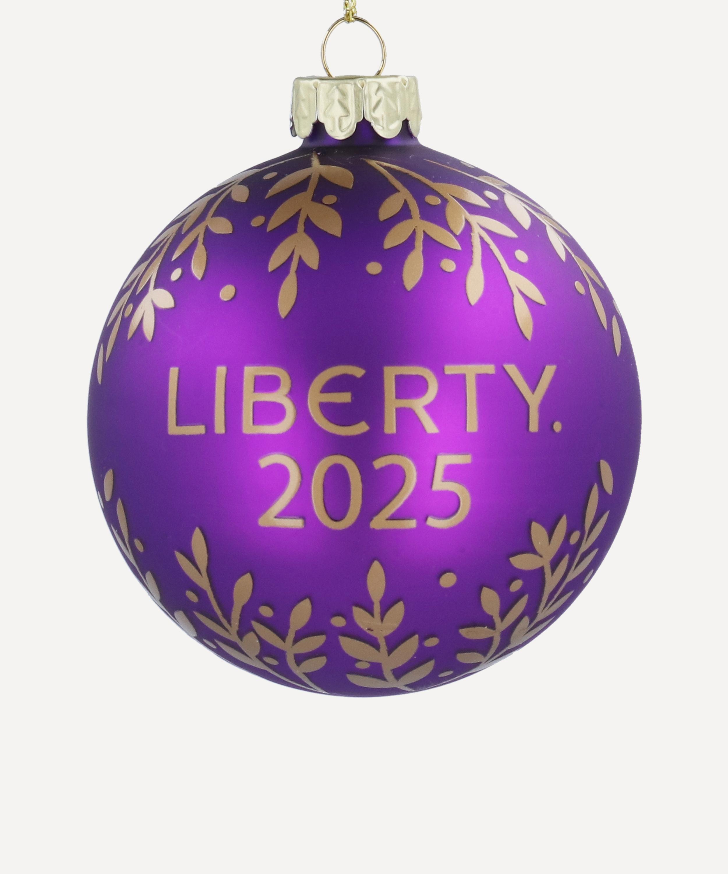 Christmas - Purple Liberty 2025 Glass Bauble
