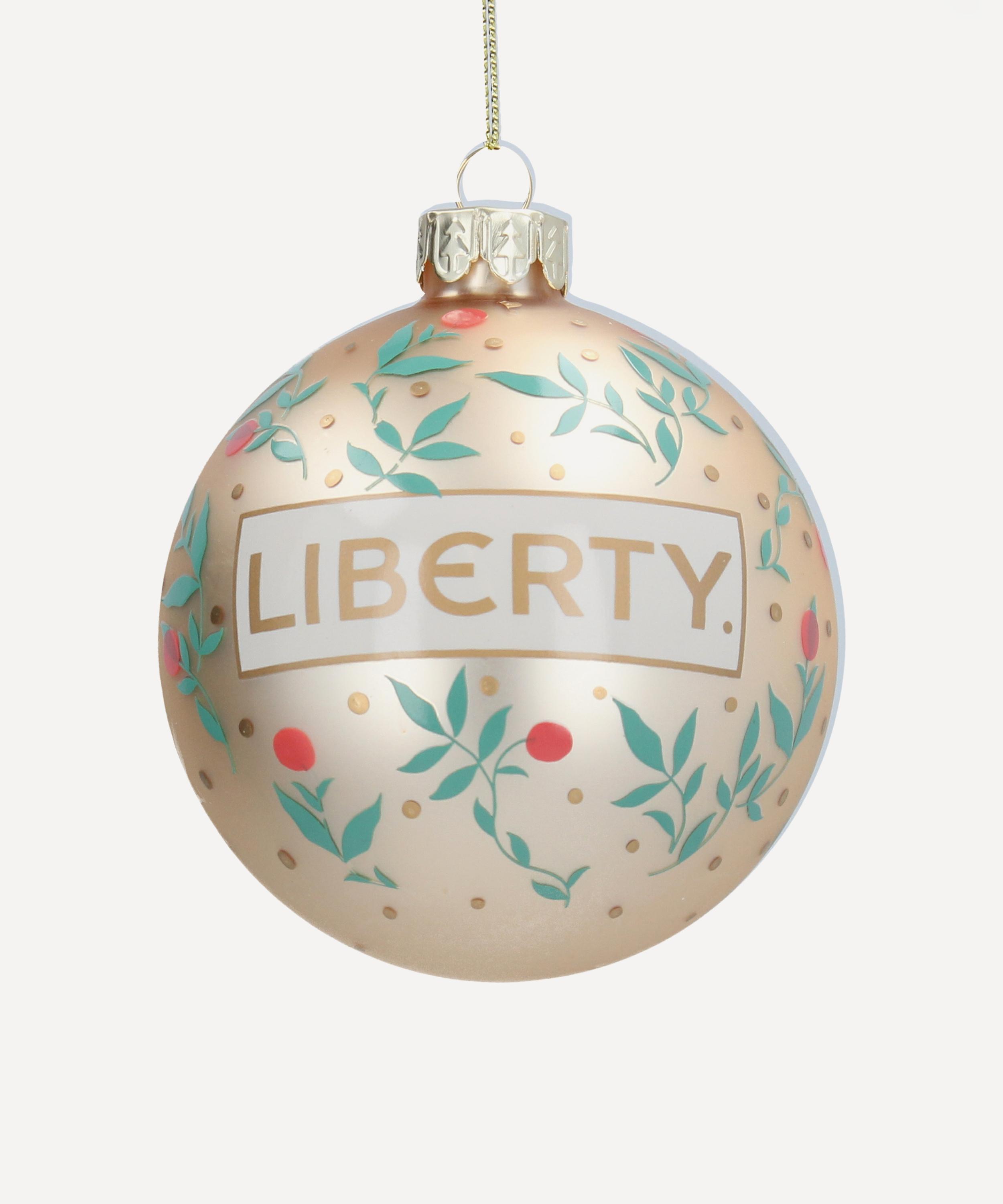 Christmas - Gold Berries Liberty 2025 Glass Bauble
