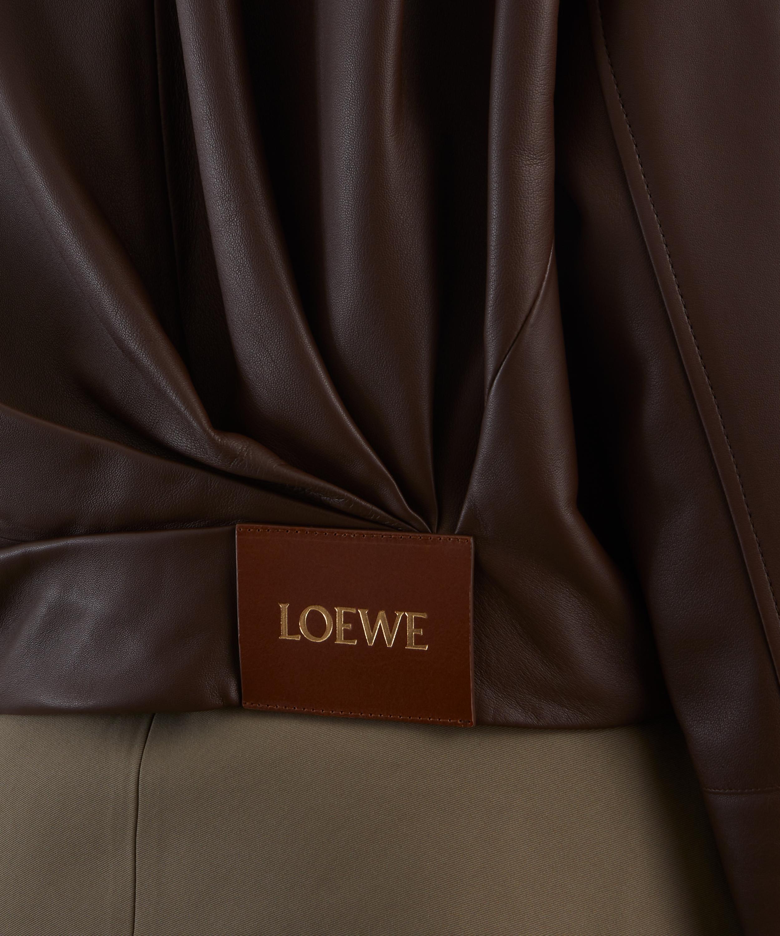 Loewe - Draped Nappa Leather Jacket image number 4