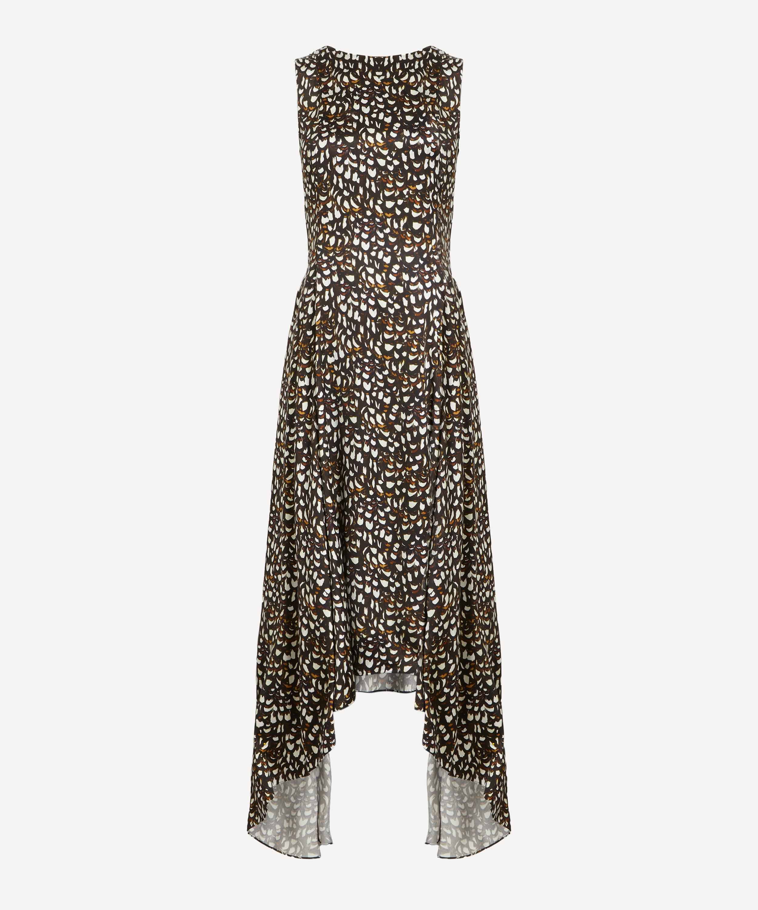 Loewe - Brown Printed Asymmetric Dress image number 0