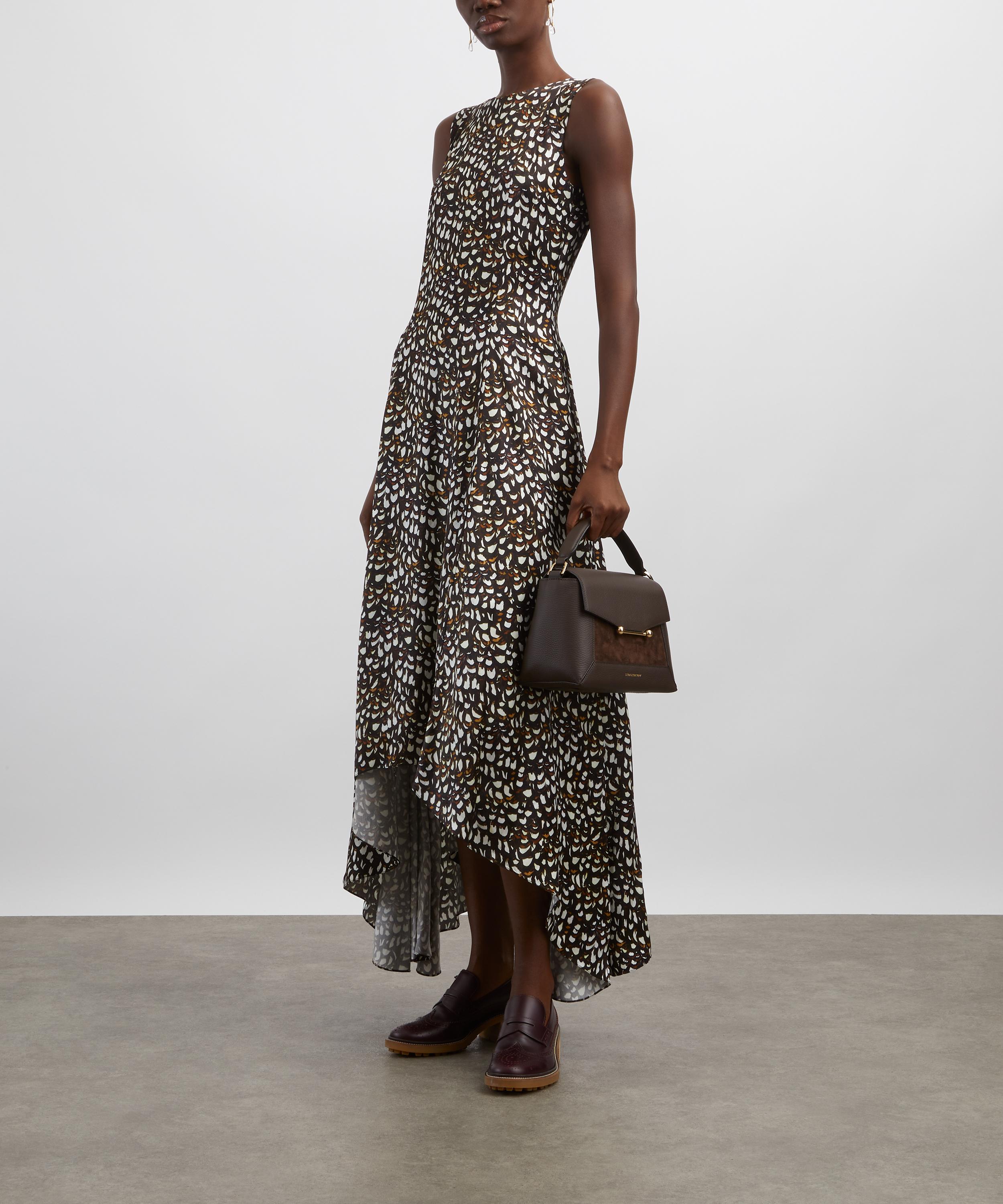 Loewe - Brown Printed Asymmetric Dress image number 1