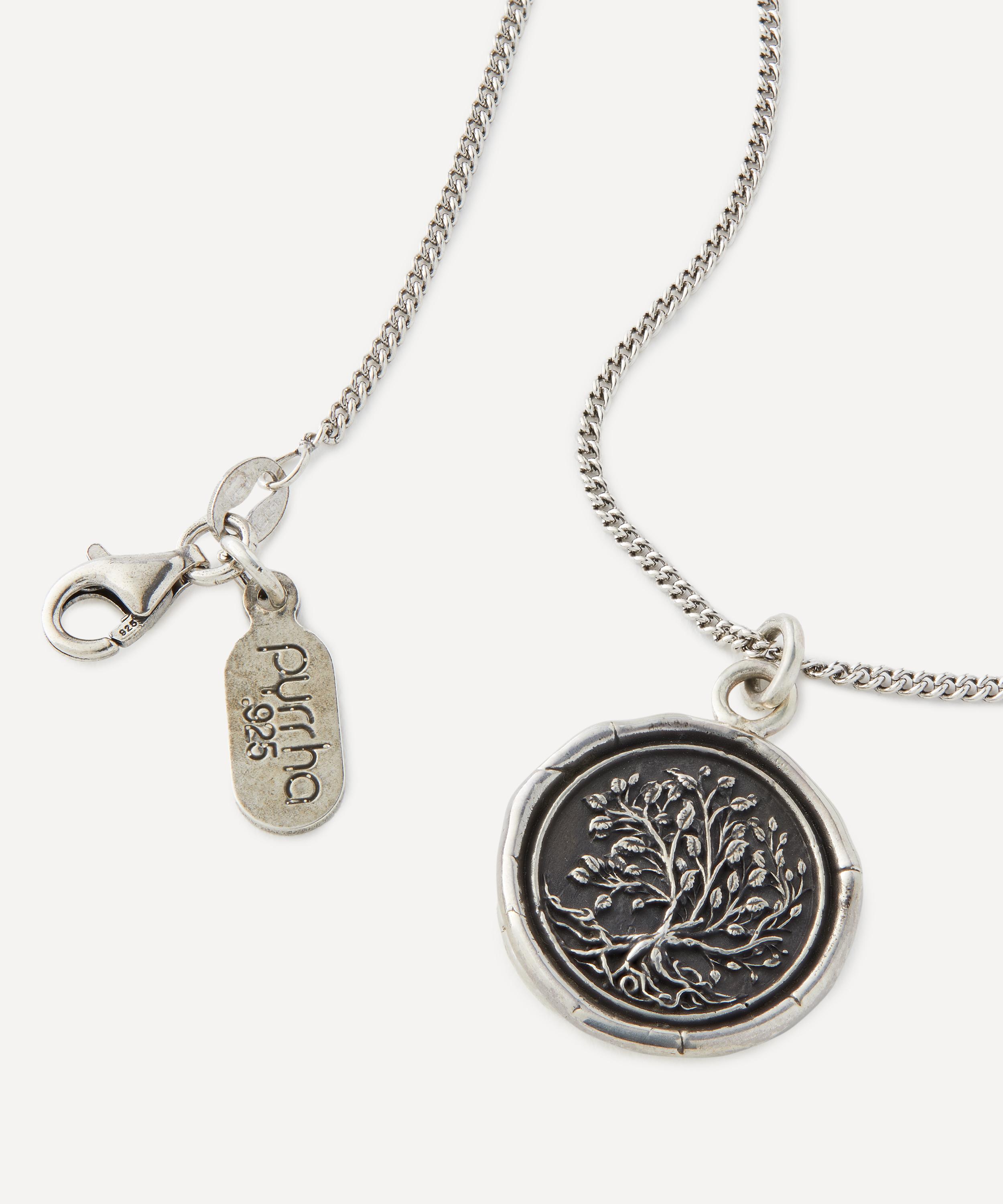 Pyrrha - Sterling Silver Tree of Life Pendant Necklace image number 1