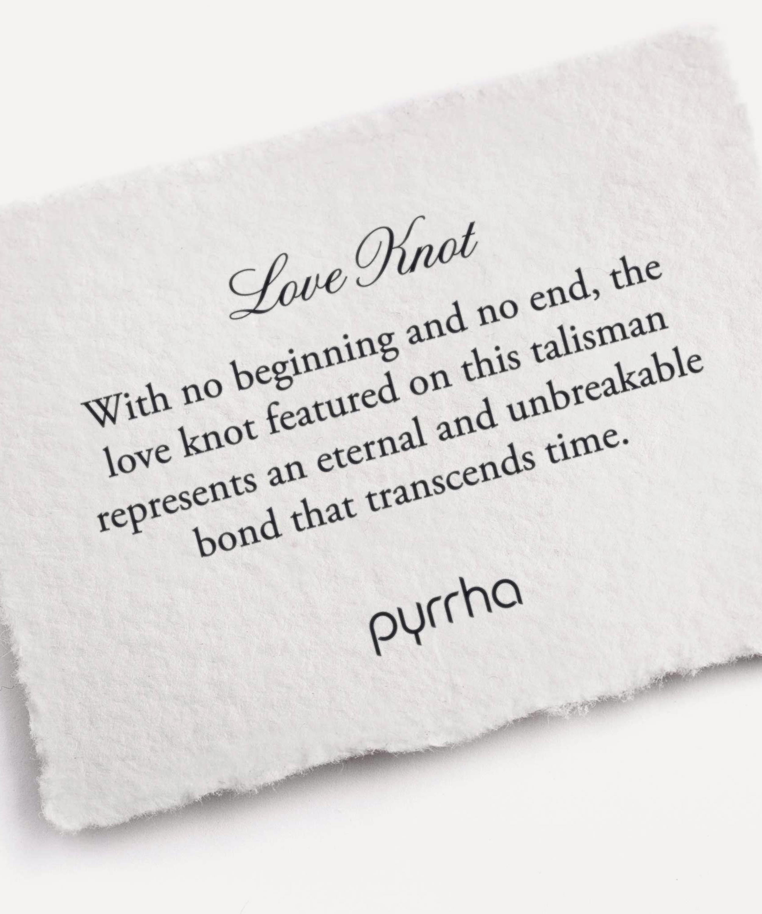 Pyrrha - Sterling Silver Love Knot Pendant Necklace image number 3