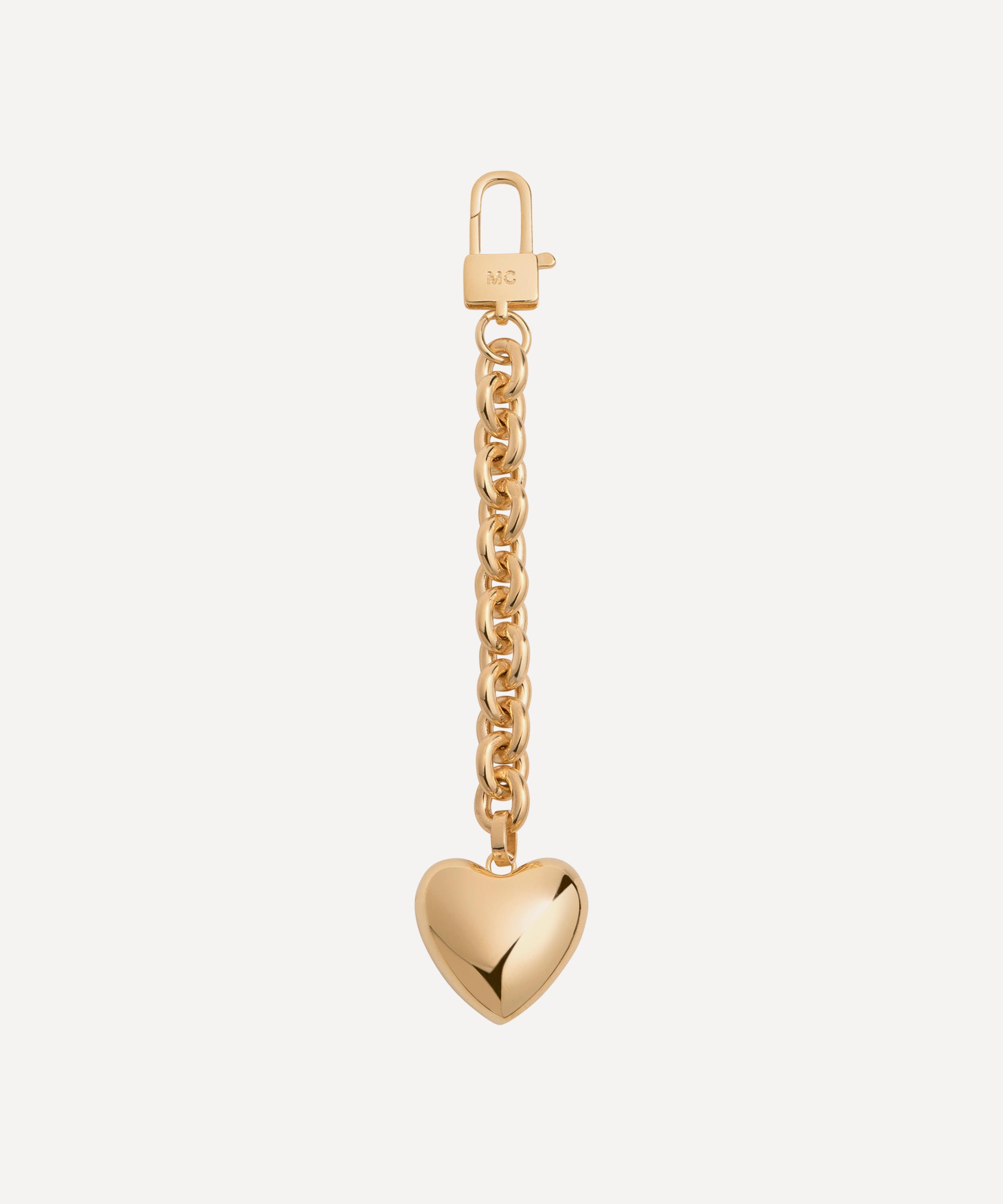 Martha Calvo - 14ct Gold-Plated Heart Bag Charm image number 0