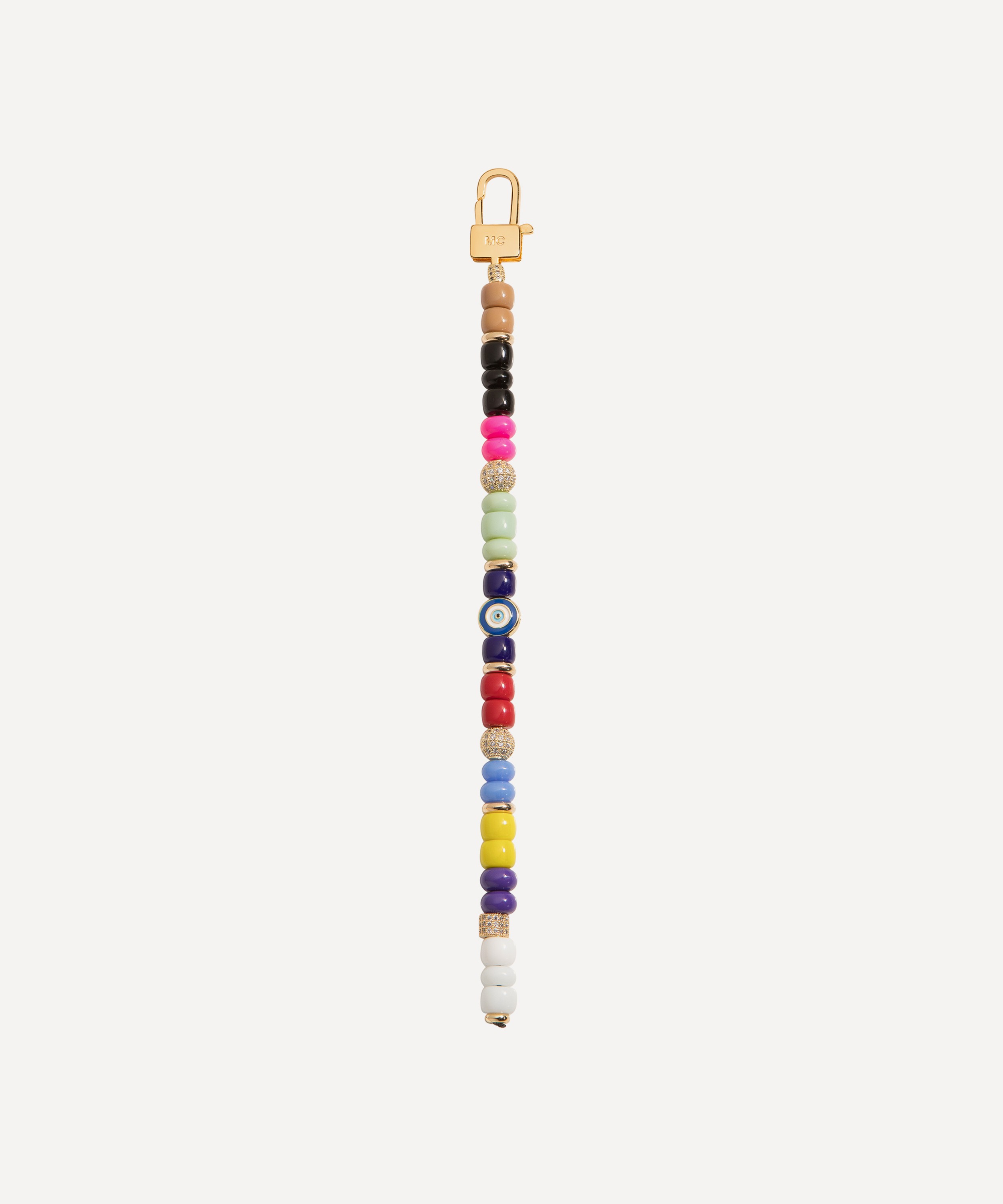 Martha Calvo - 14ct Gold-Plated Enamel Rainbow Bag Charm image number 0