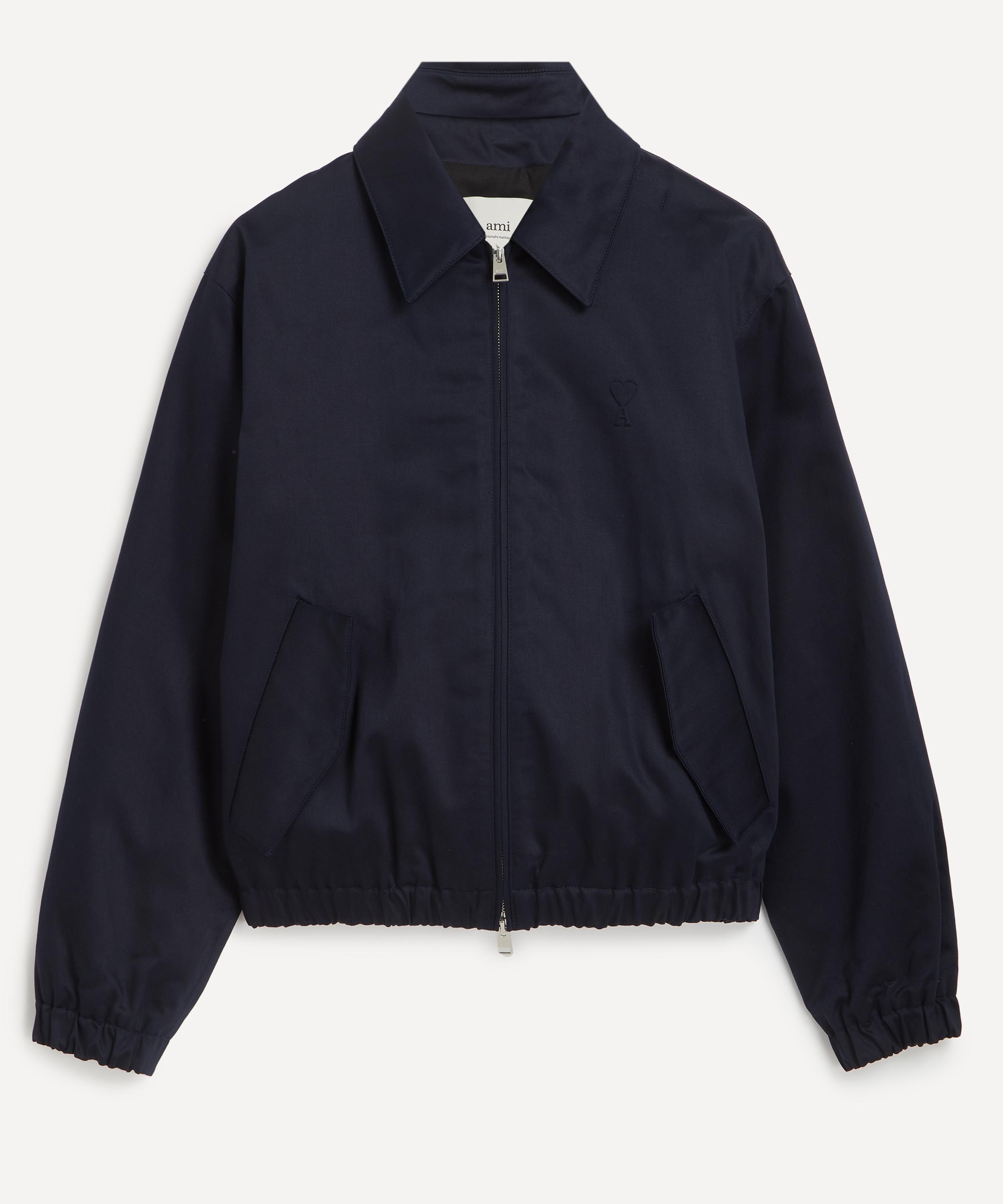 Ami - Navy Cotton Zipped Jacket  image number 0