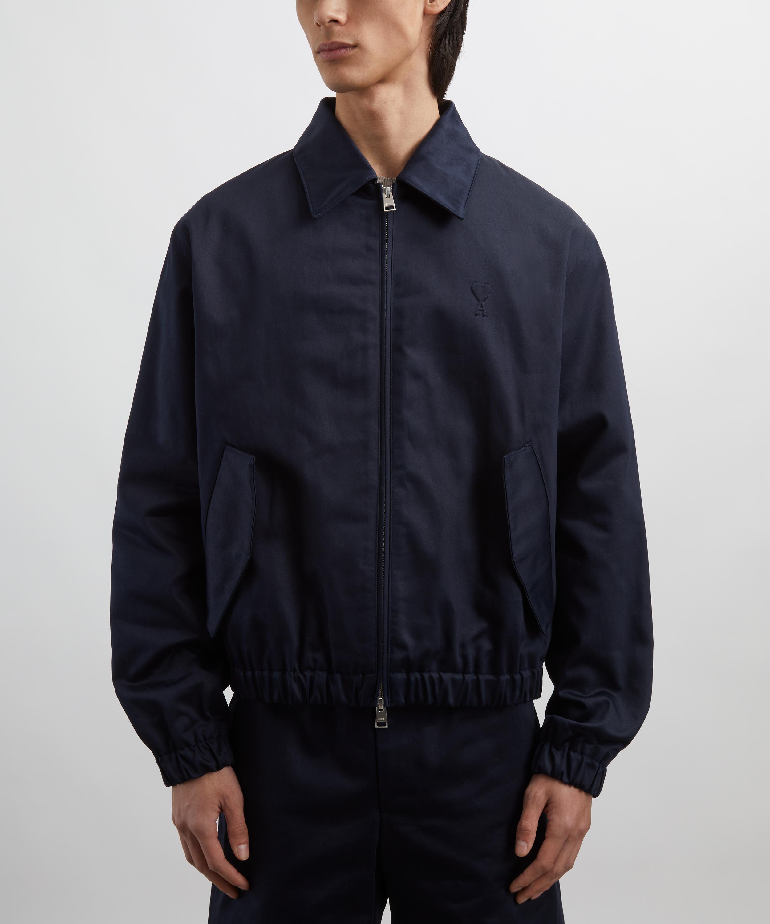 Ami - Navy Cotton Zipped Jacket  image number 2