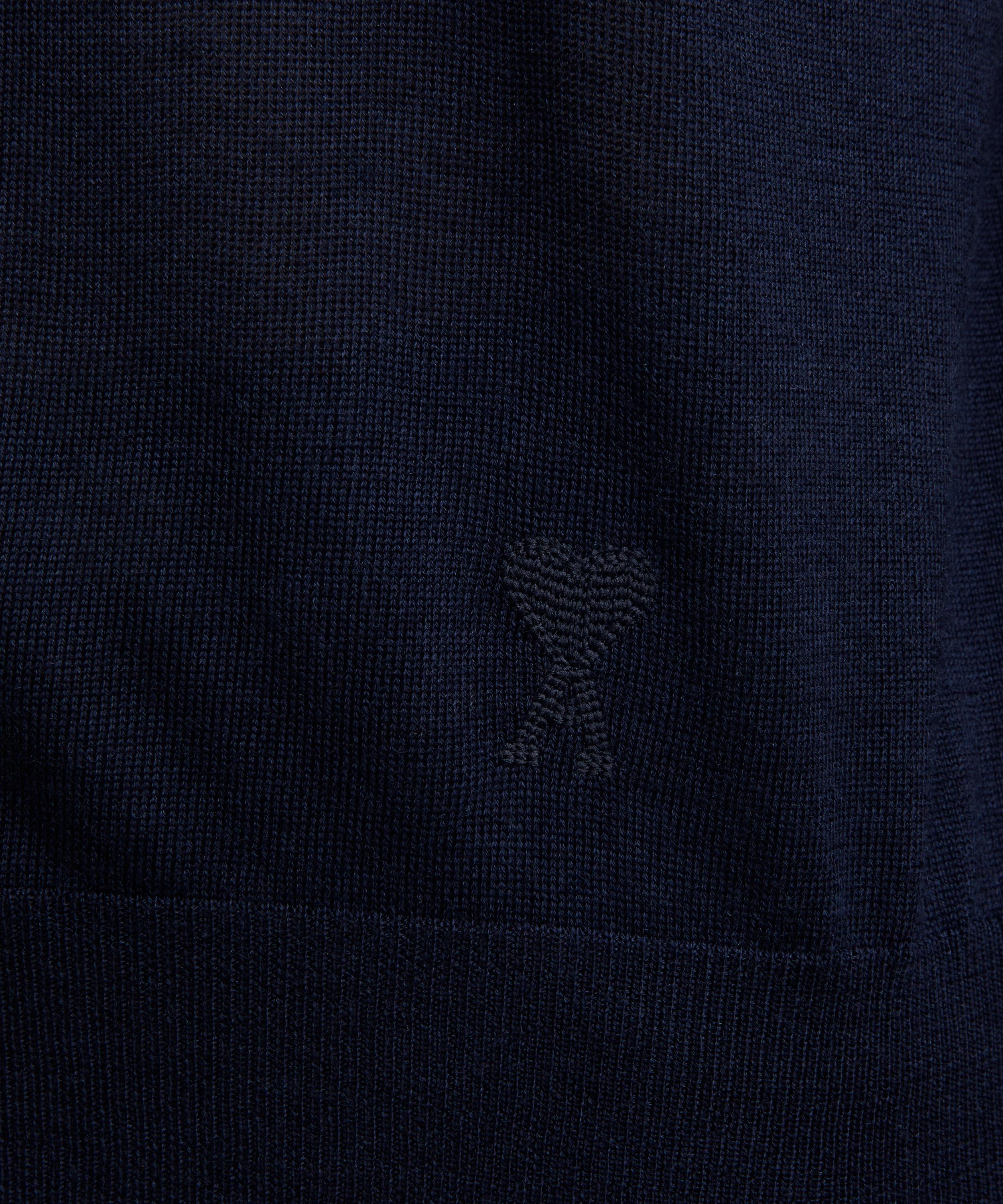 Ami - Navy Tonal Ami de Coeur Polo image number 4