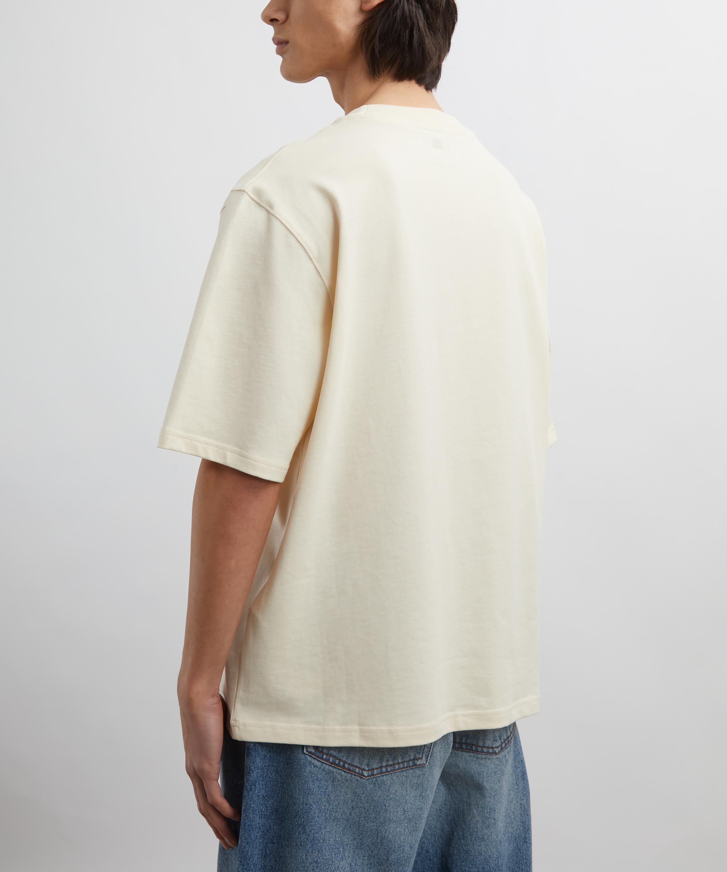 Ami - Beige Ami de Coeur Patch T-Shirt image number 3