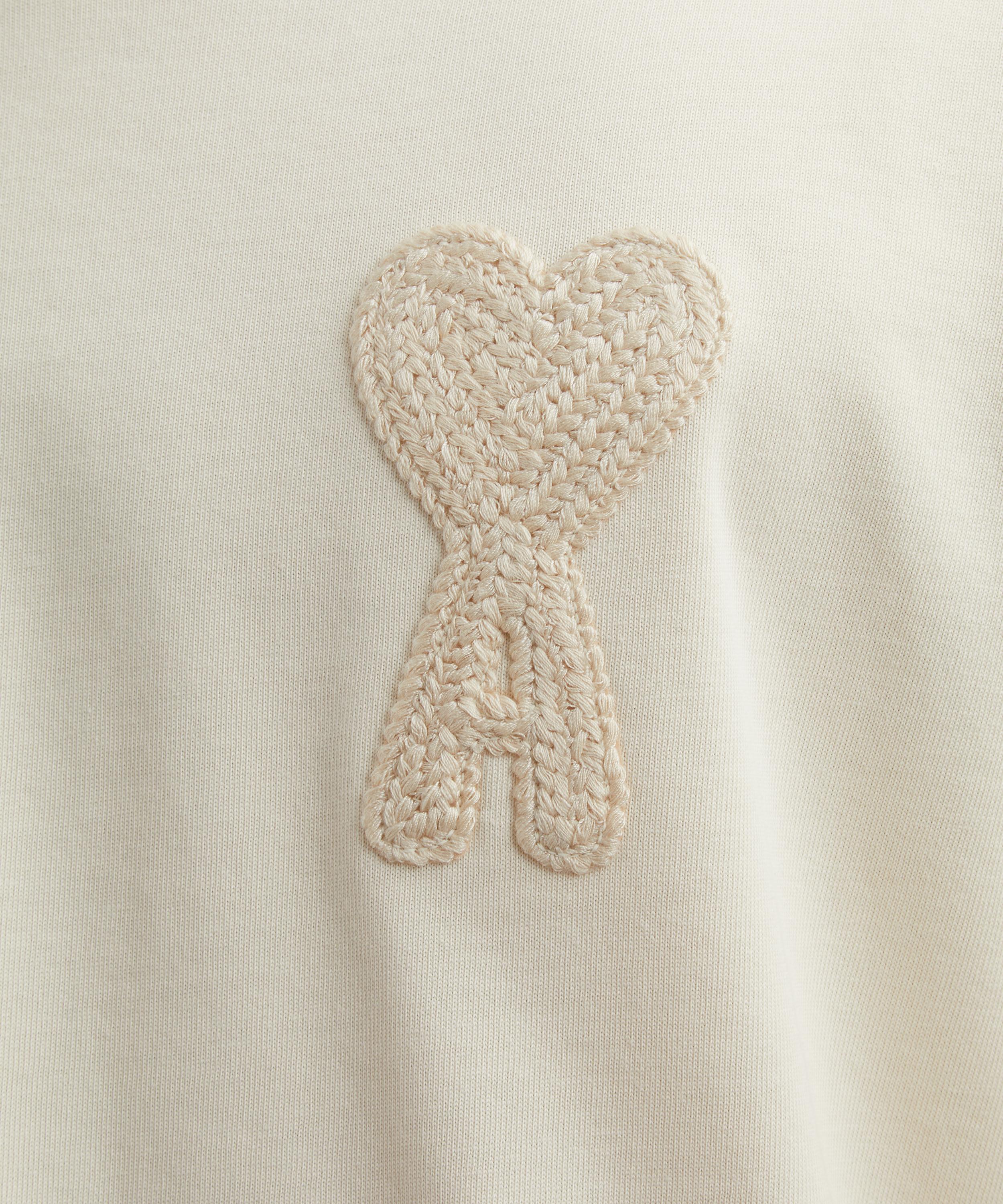 Ami - Beige Ami de Coeur Patch T-Shirt image number 4