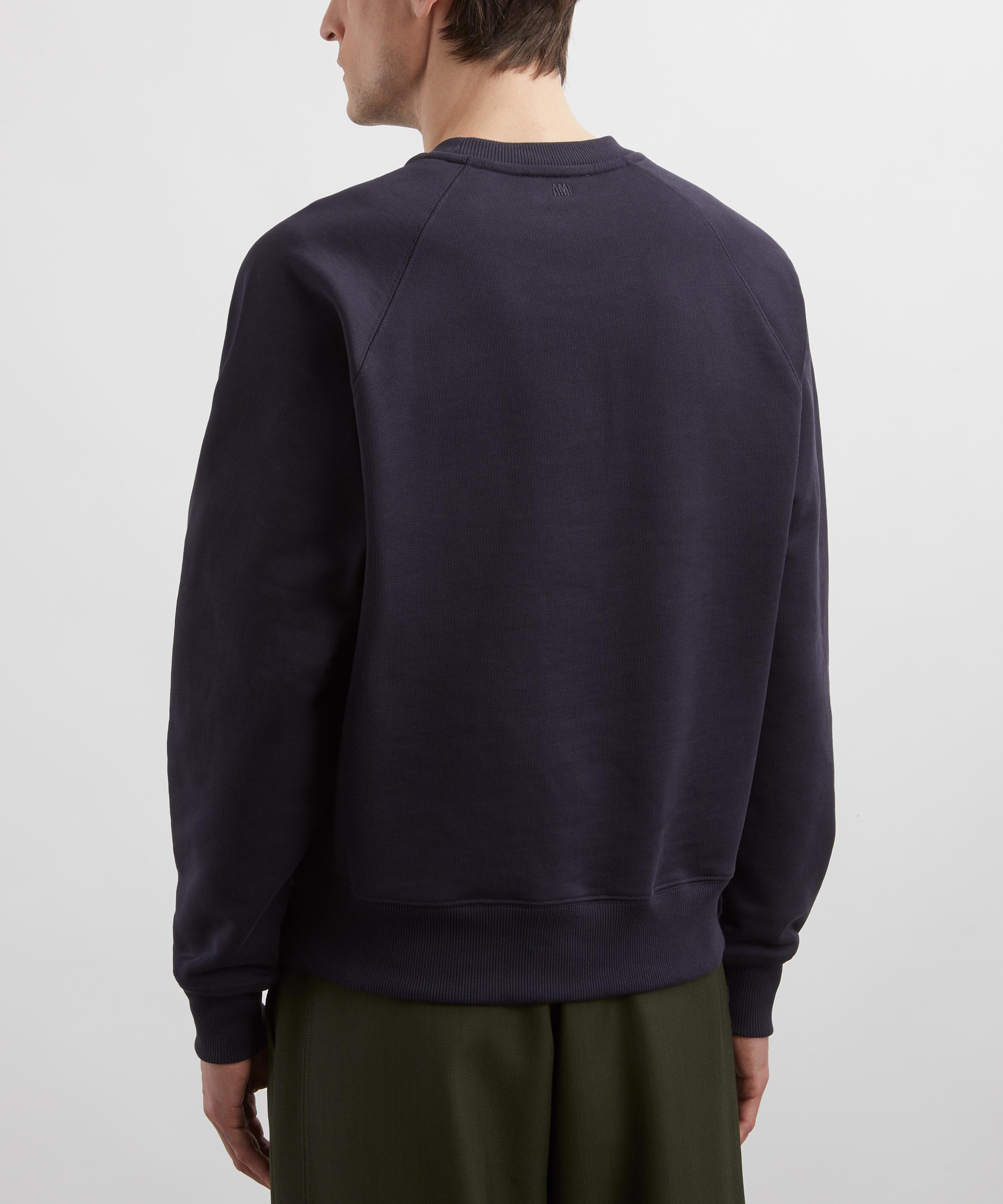 Ami - Navy Ami de Coeur Patch Sweatshirt image number 3