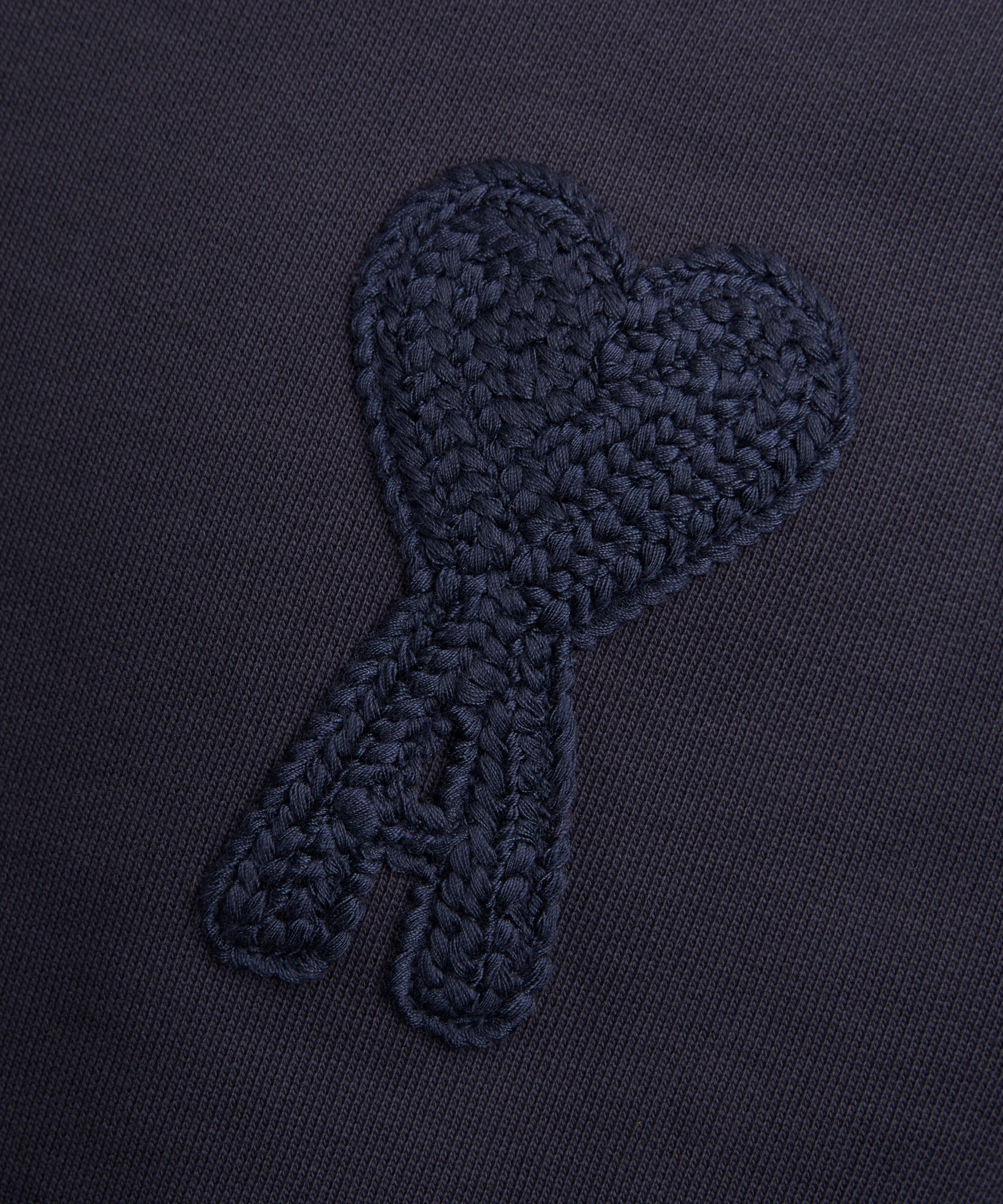 Ami - Navy Ami de Coeur Patch Sweatshirt image number 4