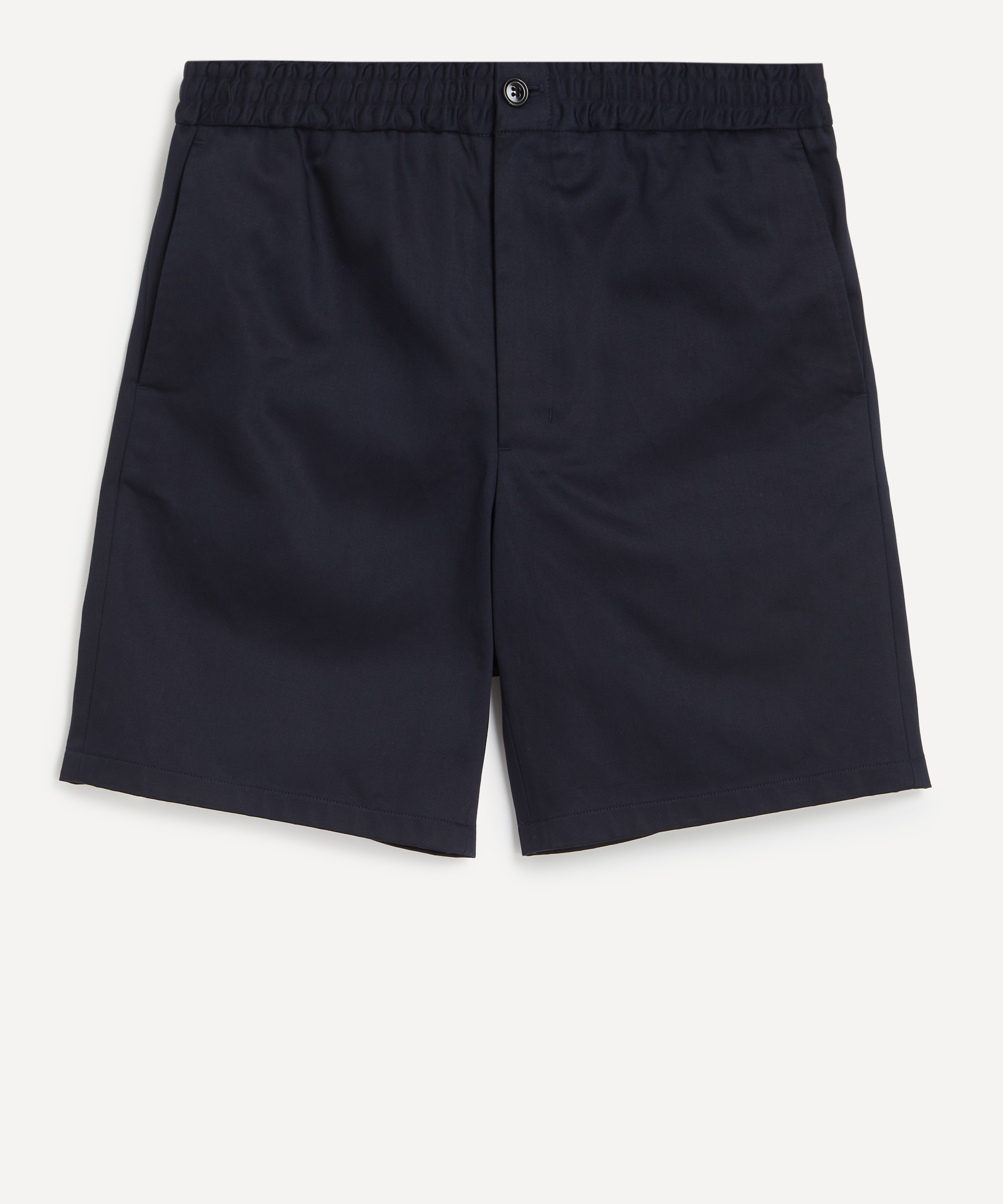 Ami - Navy Elasticated Waist Shorts image number 0