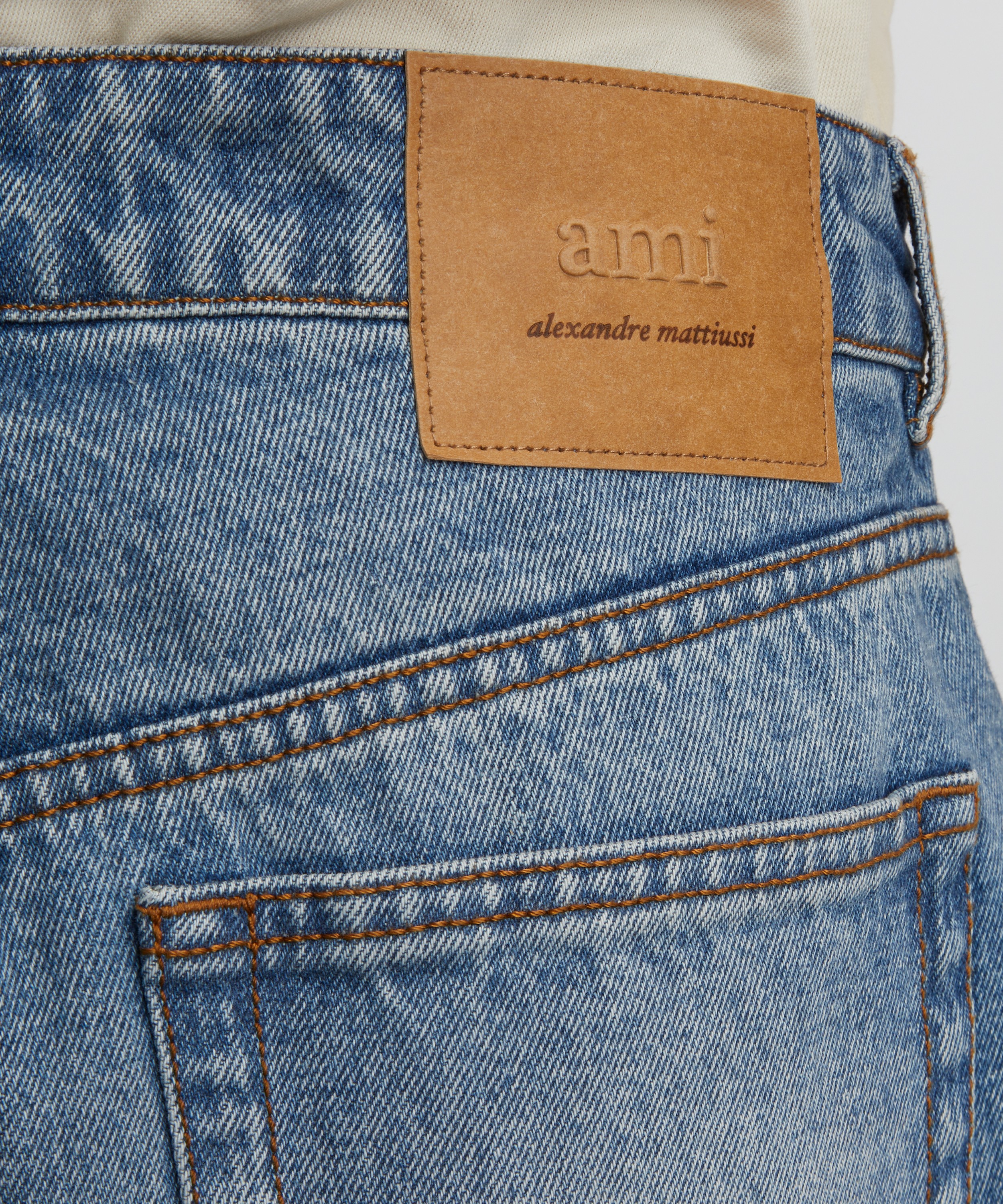 Ami - Large Fit Blue Jeans image number 4