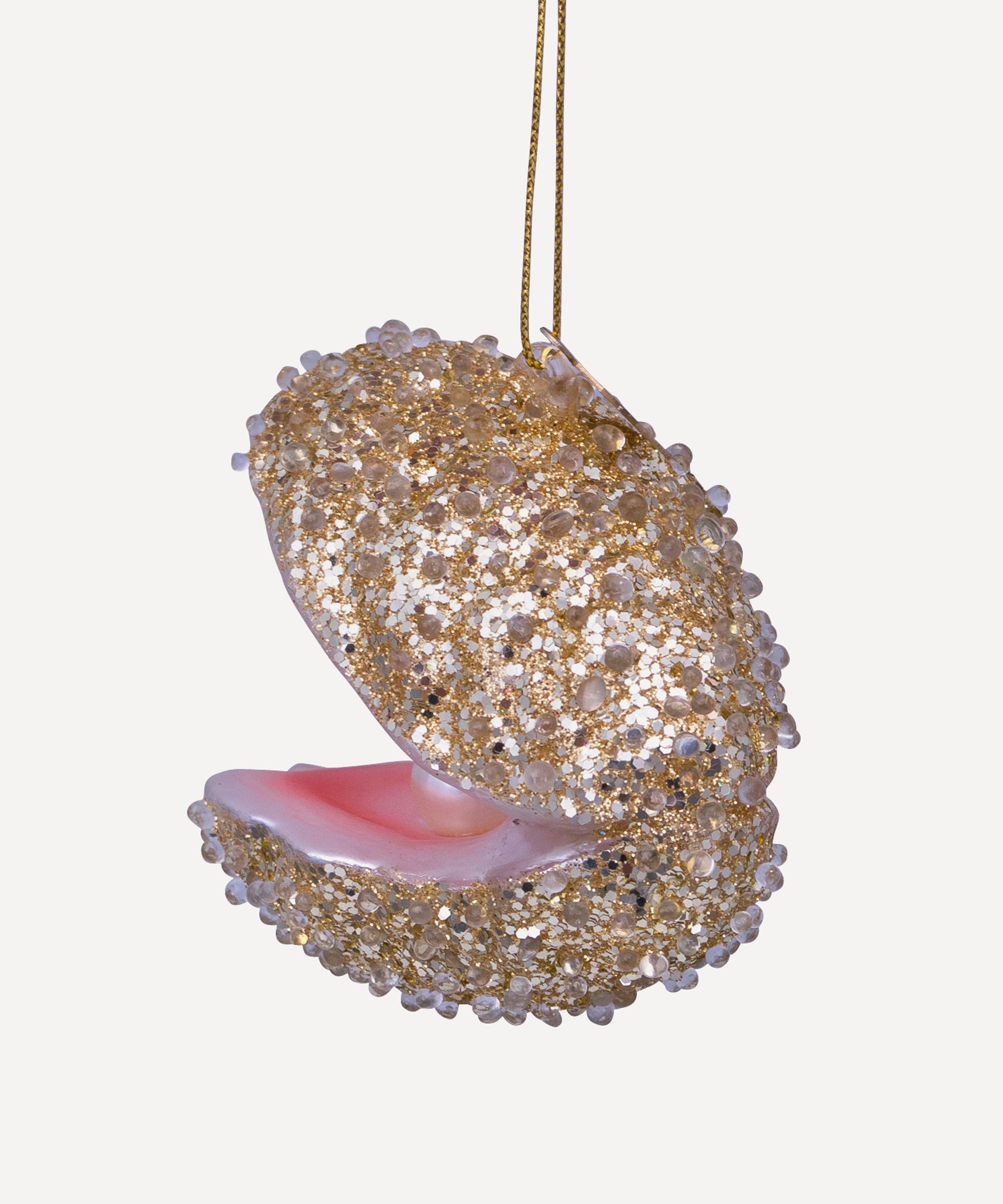Christmas - Glitter Oyster Glass Ornament image number 3