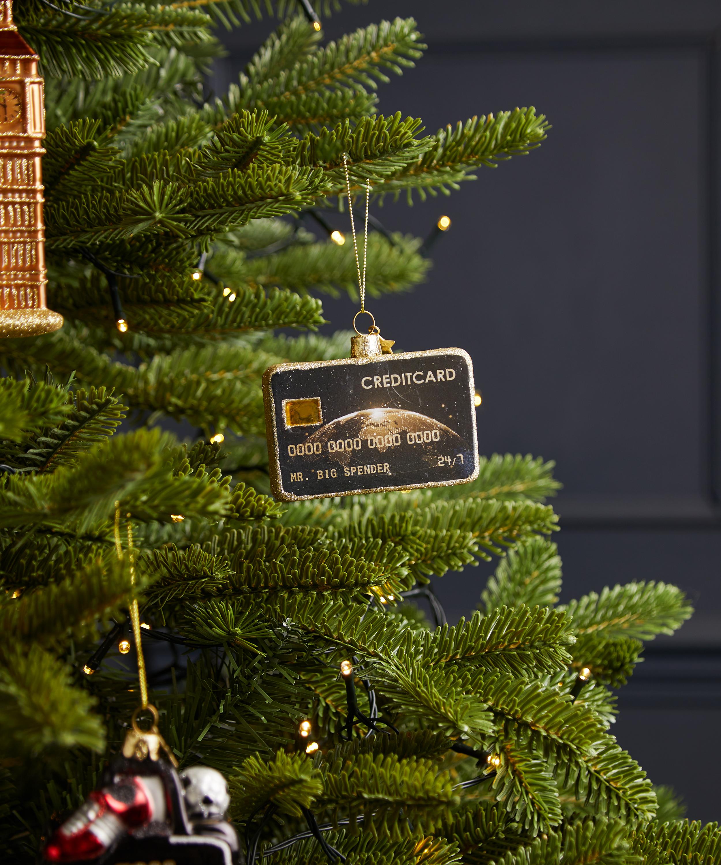 Christmas - Credit Card Glass Ornament image number 1