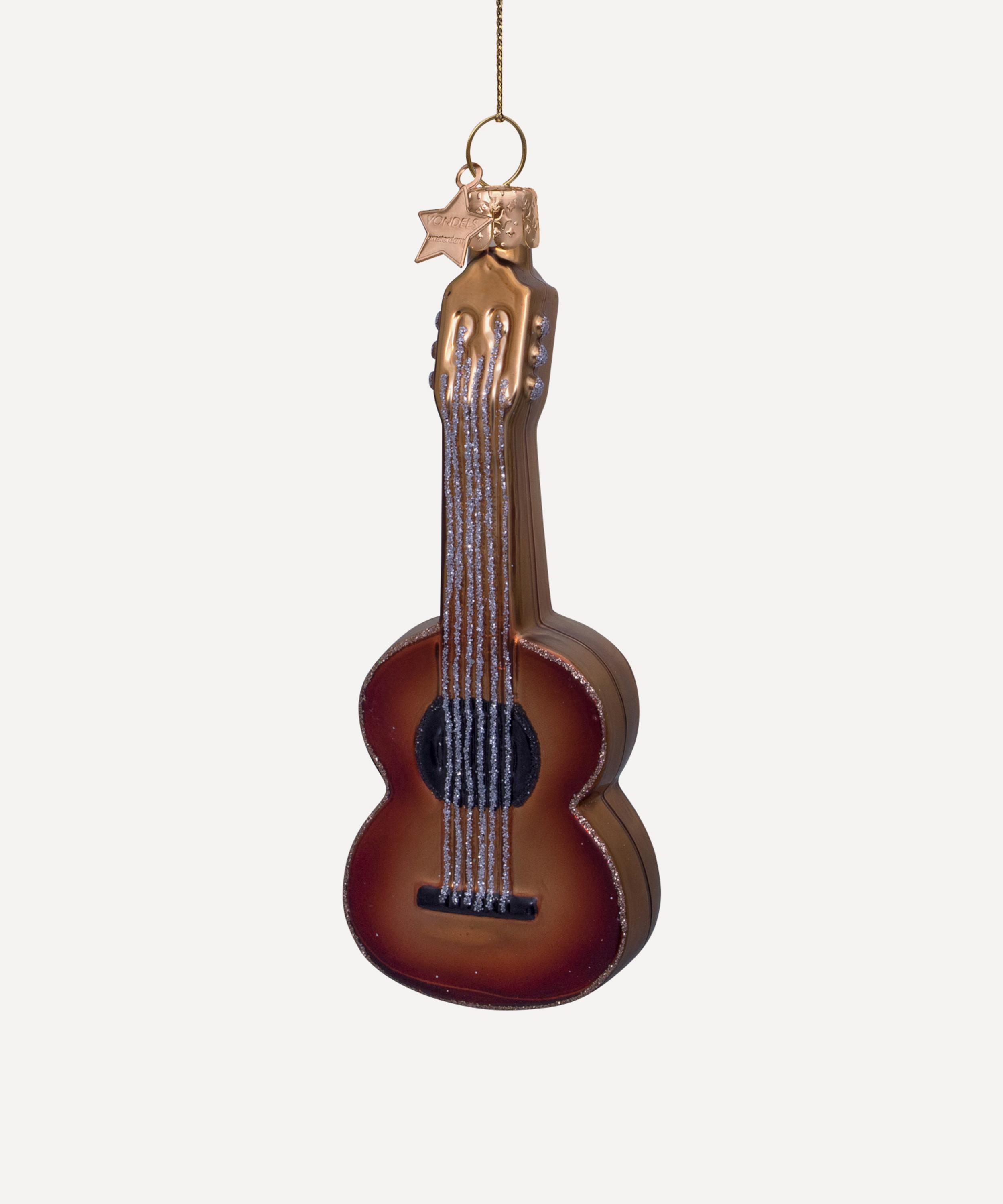Christmas - Brown Guitar Ornament image number 0