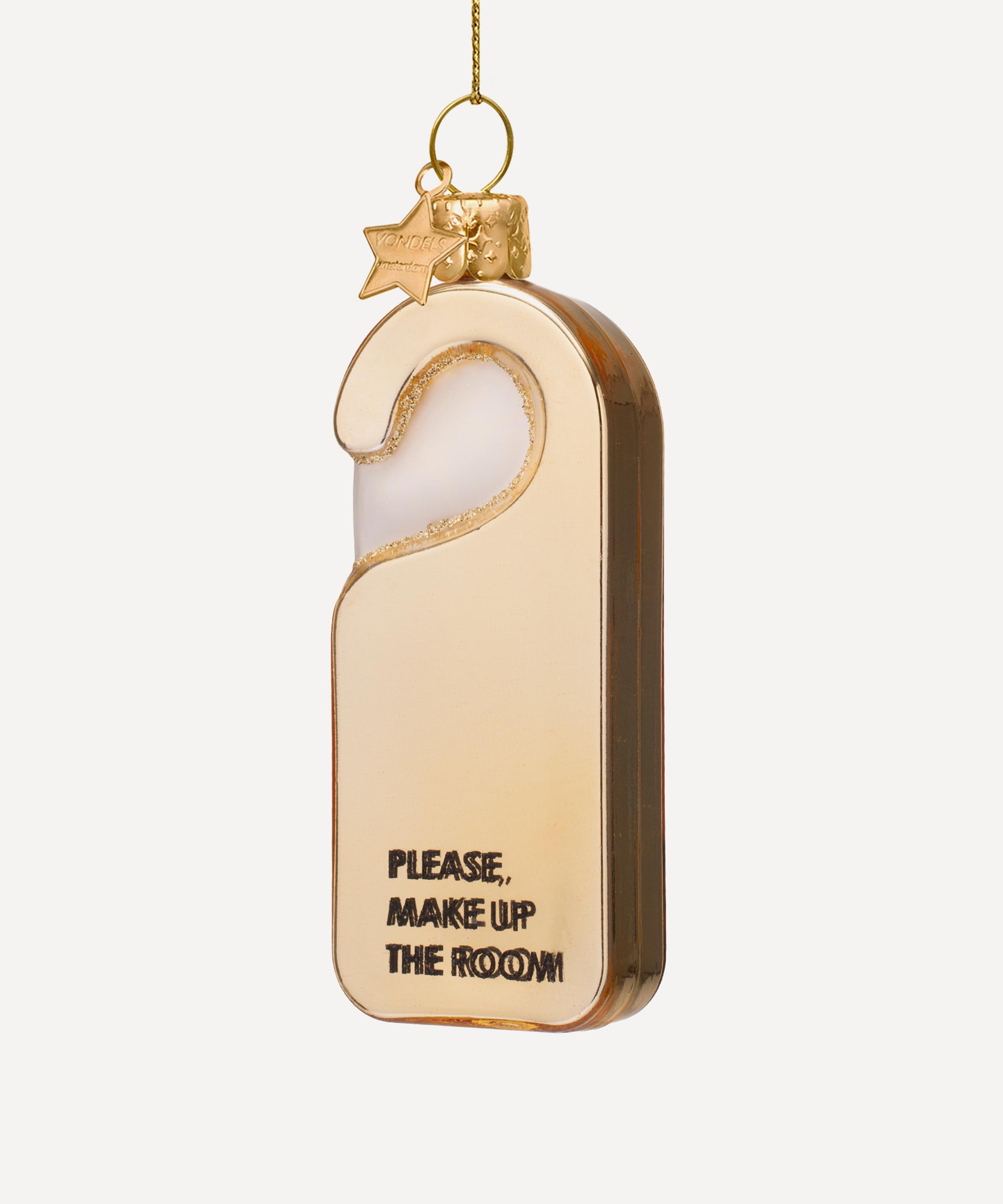 Christmas - Gold Door Hanger Glass Ornament image number 2
