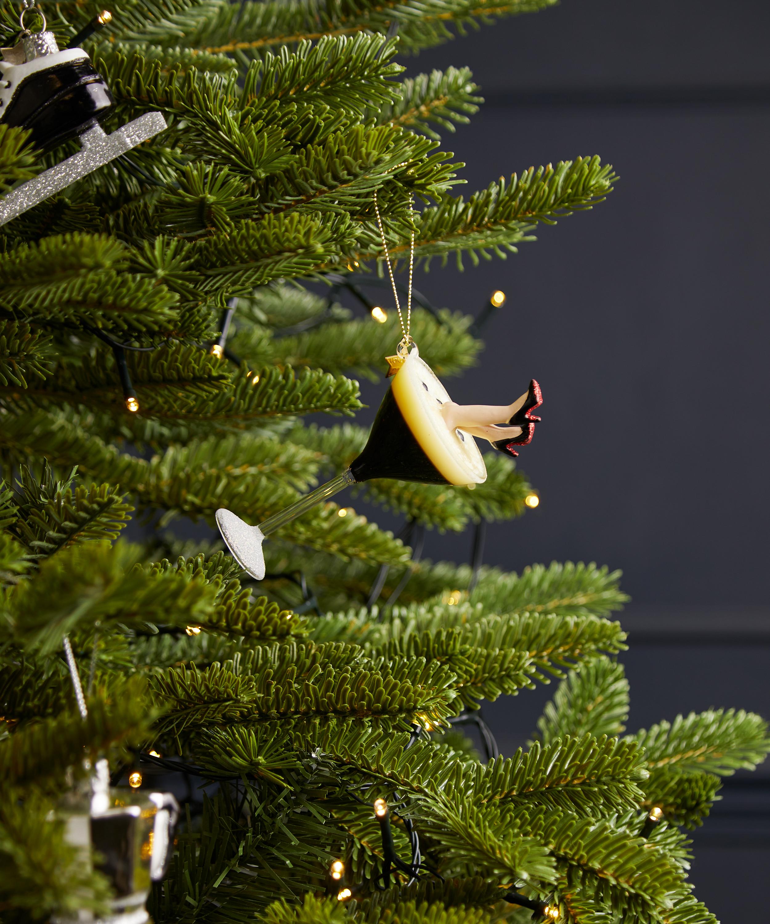 Christmas - Espresso Martini with High Heels Glass Ornament image number 1