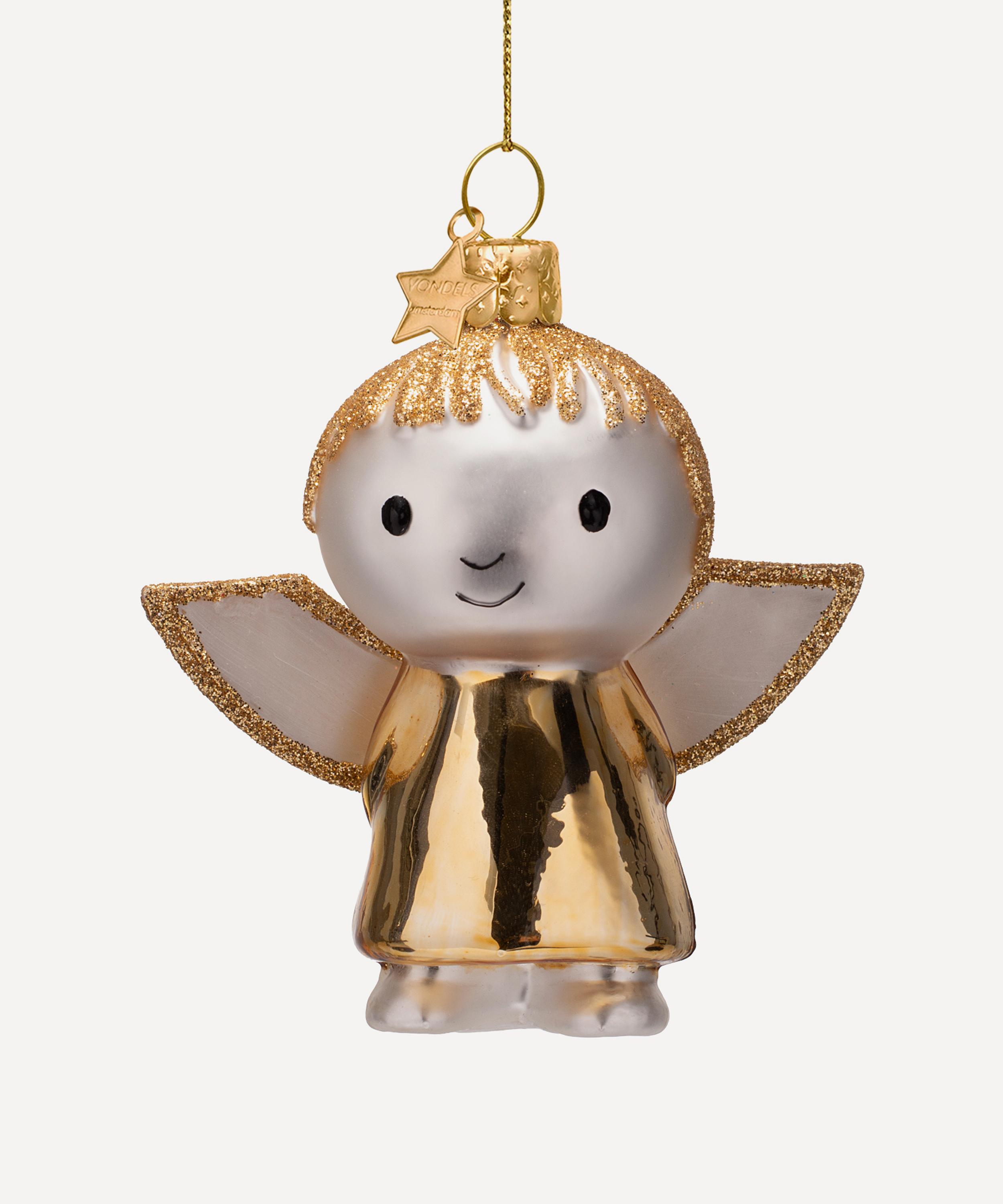 Christmas - Miffy Gold Angel Glass Ornament image number 0