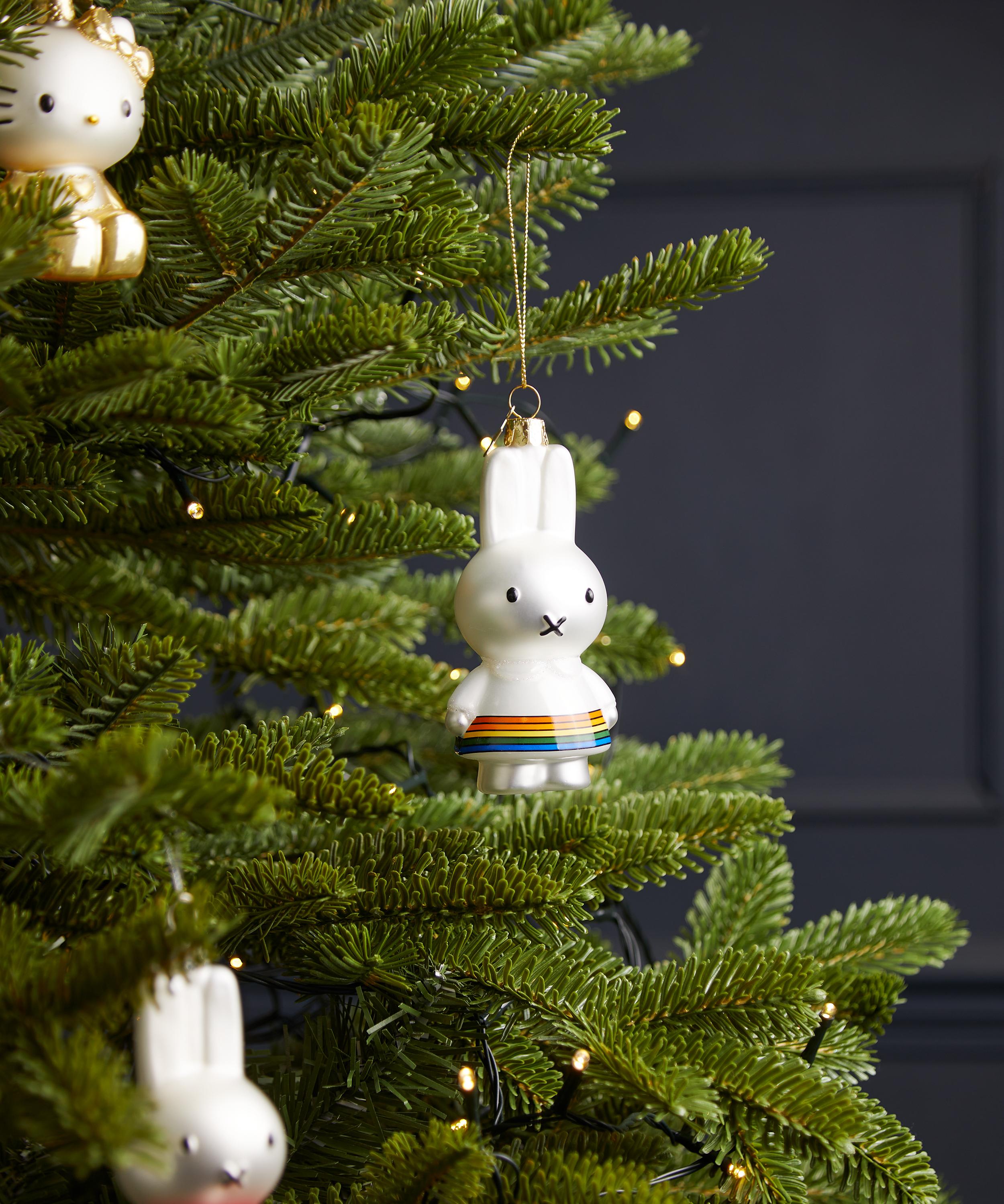 Christmas - Miffy Rainbow Dress Glass Ornament image number 1