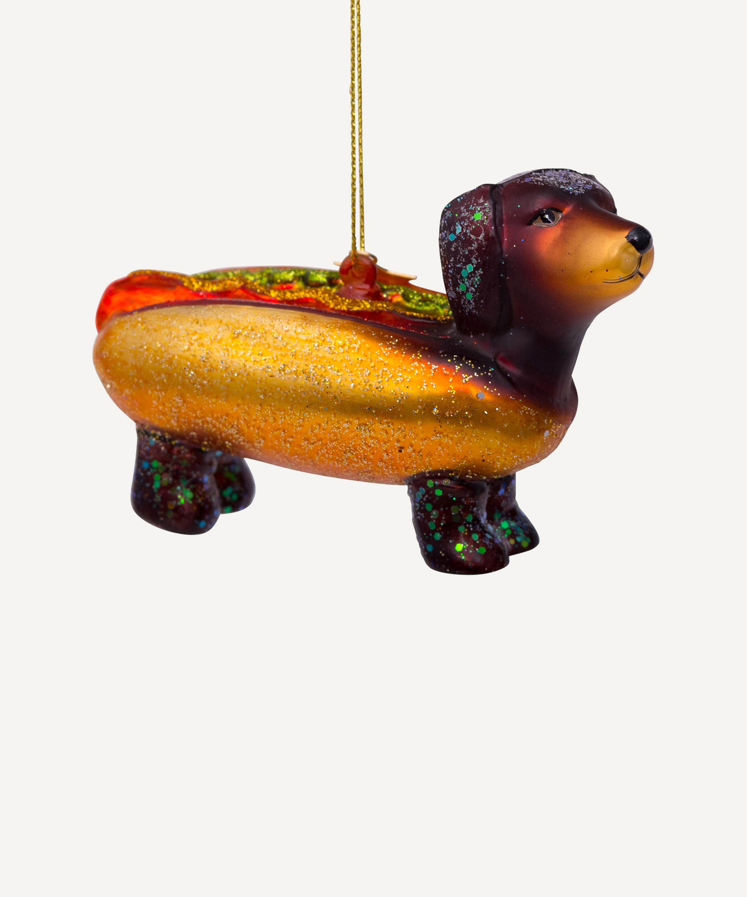 Christmas - Hotdog Daschund Ornament image number 0