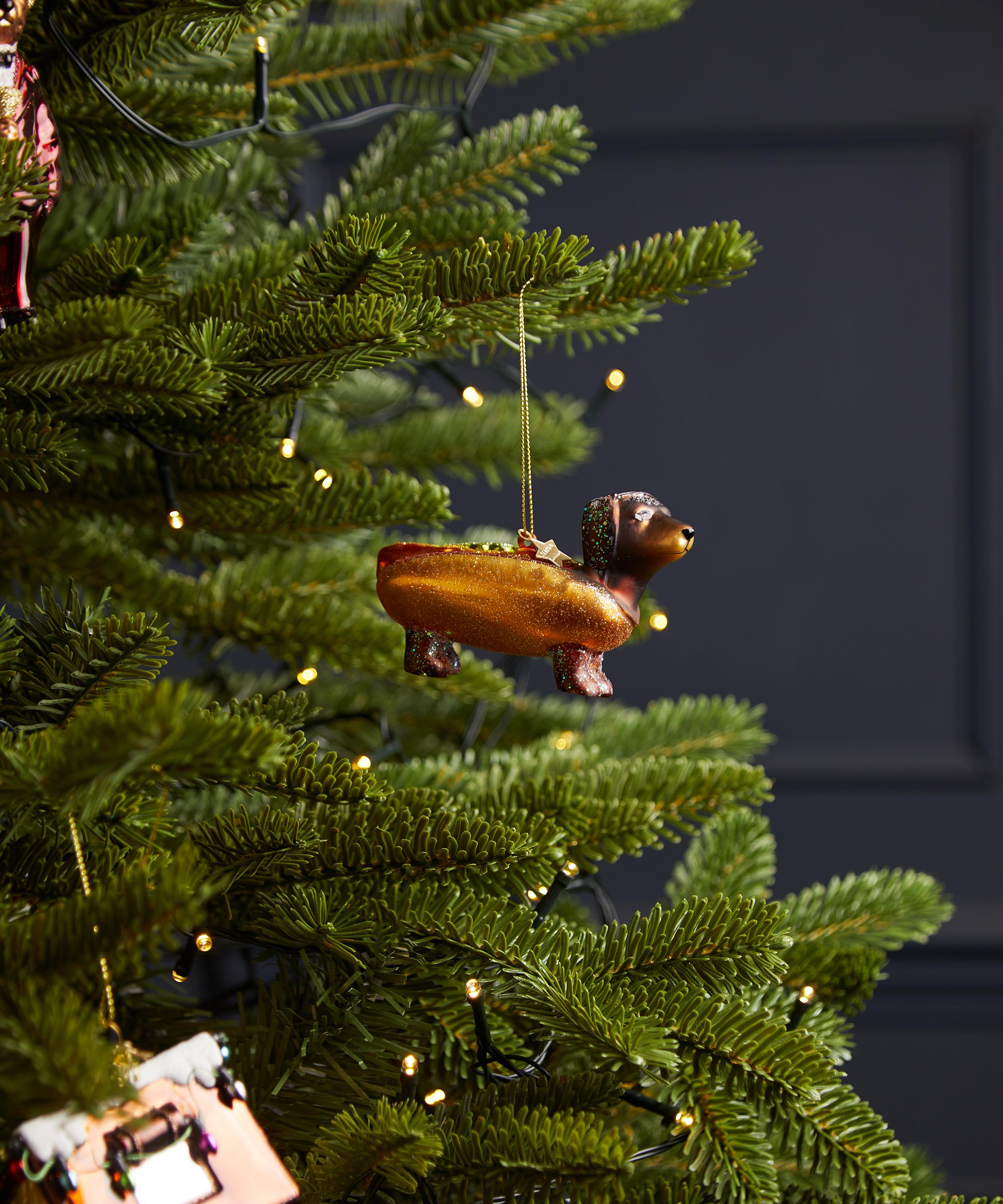 Christmas - Hotdog Daschund Ornament image number 1