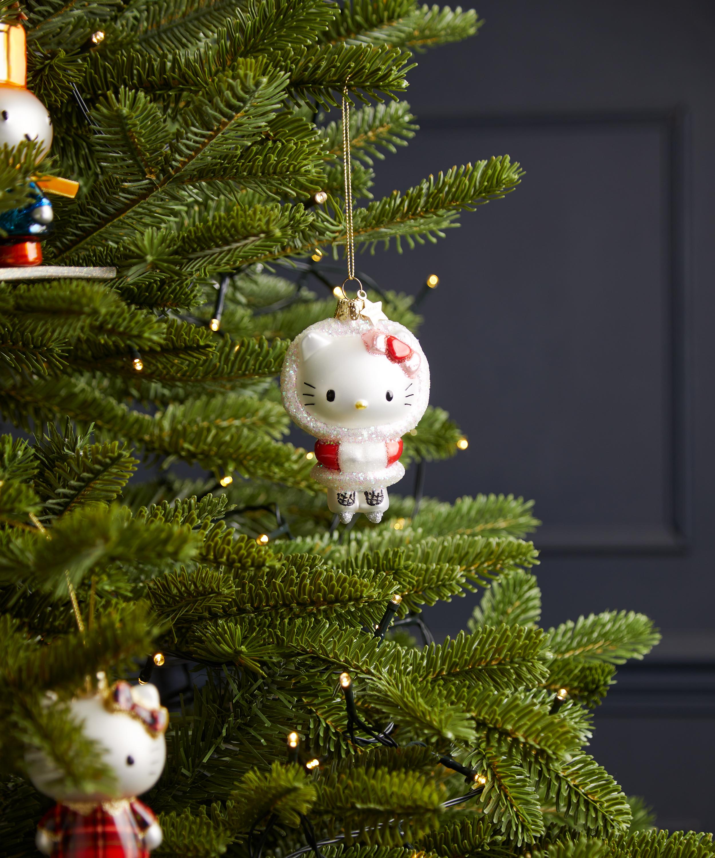 Christmas - Hello Kitty Ice Skating Glass Ornament image number 0
