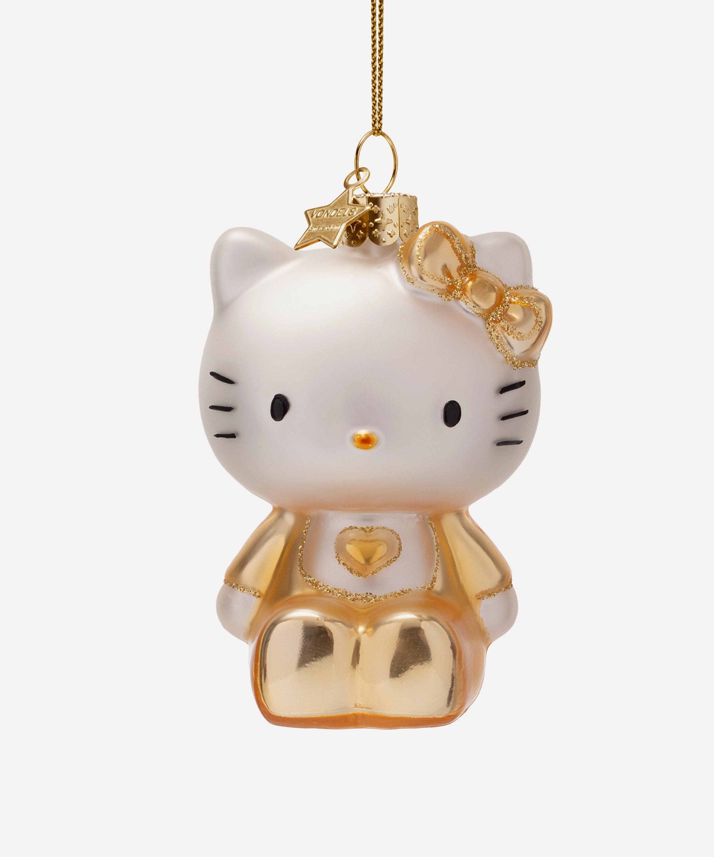 Christmas - Hello Kitty Baby Gold Glass Ornament image number 0