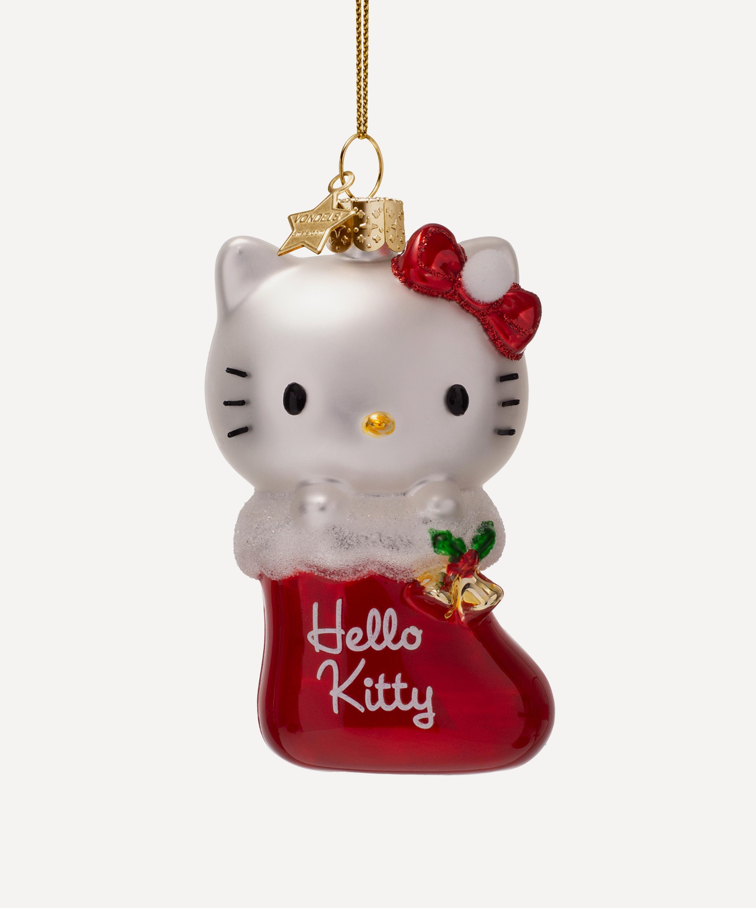Christmas - Hello Kitty Christmas Stocking Glass Ornament image number 0
