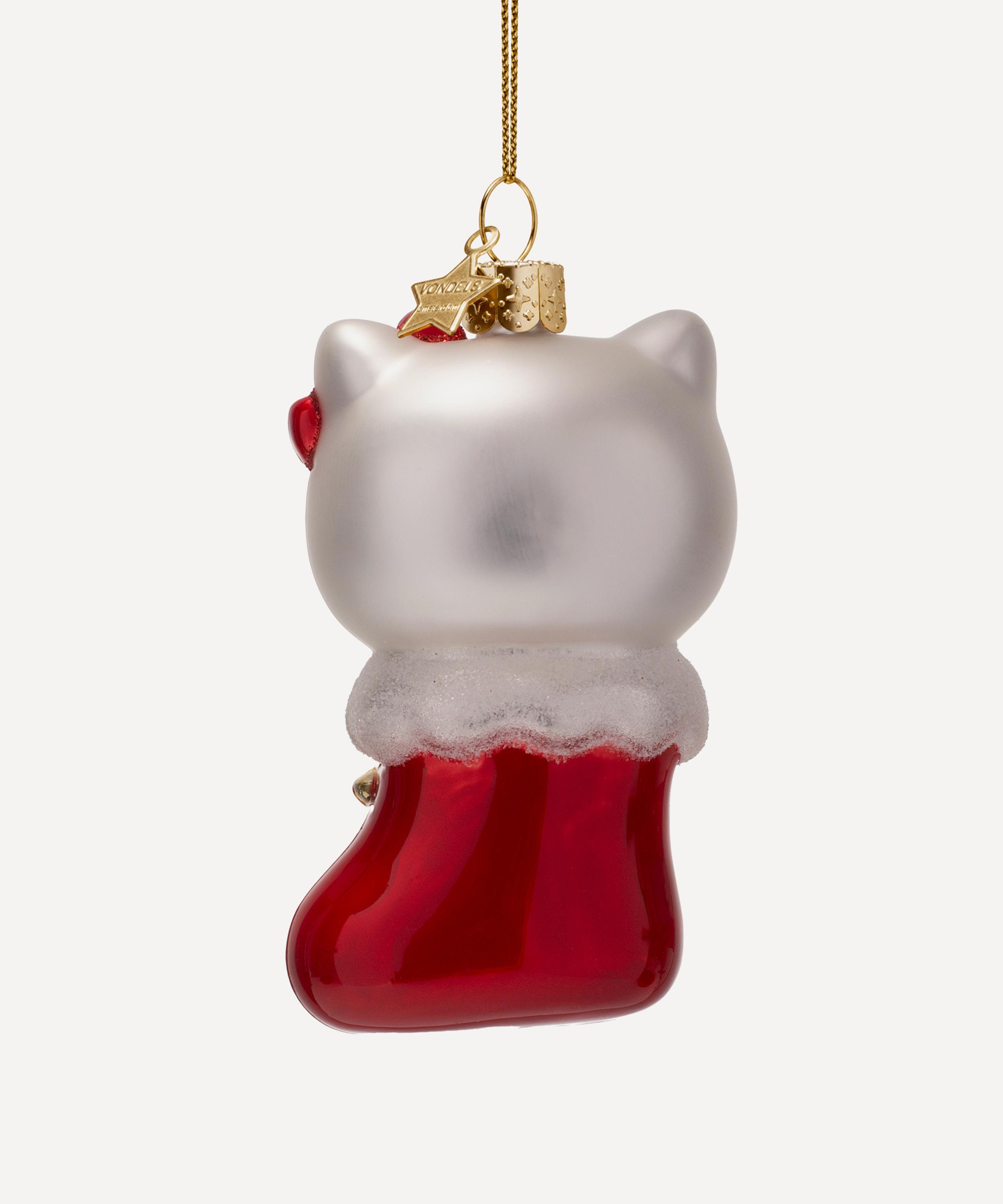 Christmas - Hello Kitty Christmas Stocking Glass Ornament image number 2