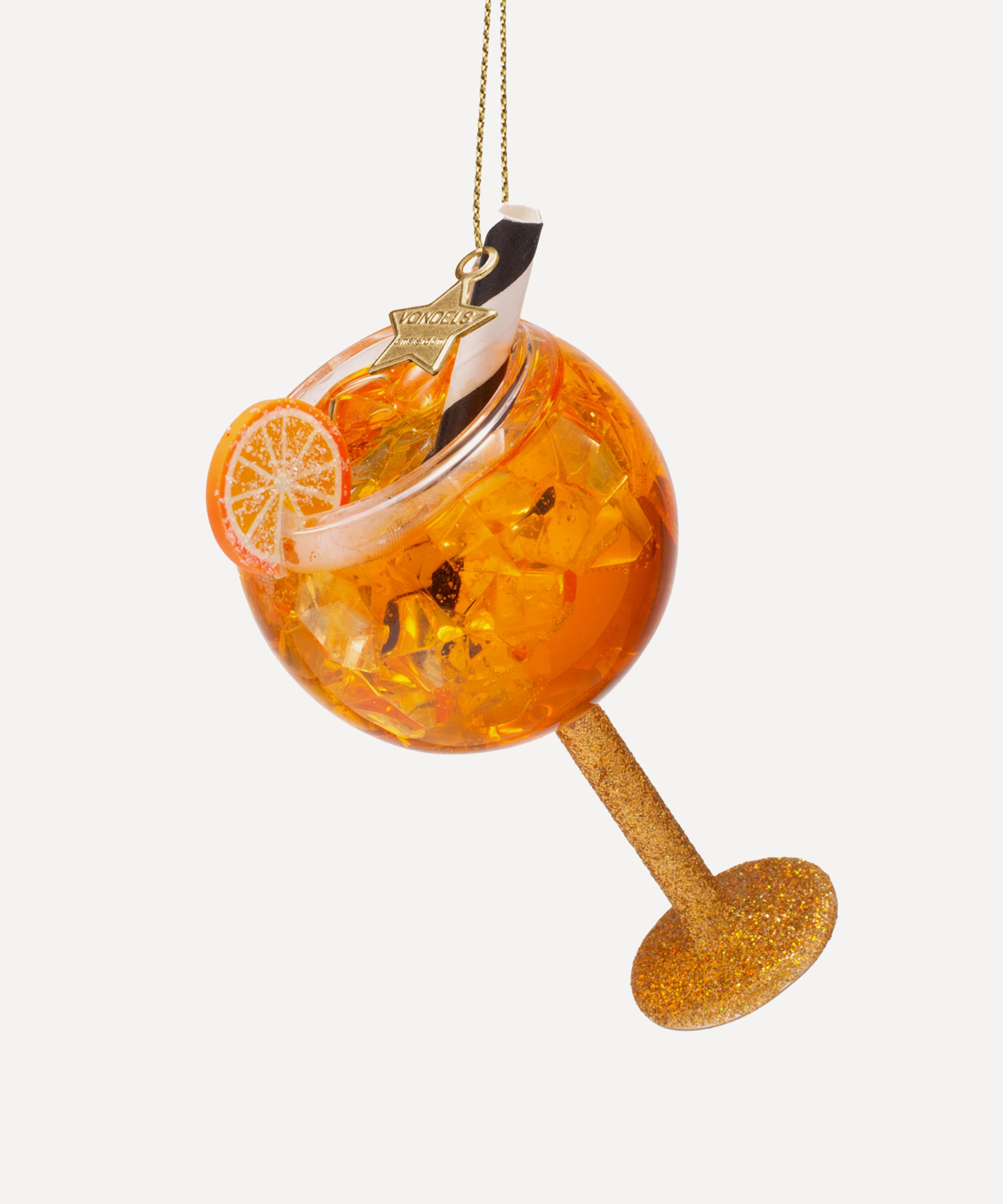 Christmas - Orange Spritzer Glass Ornament image number 0