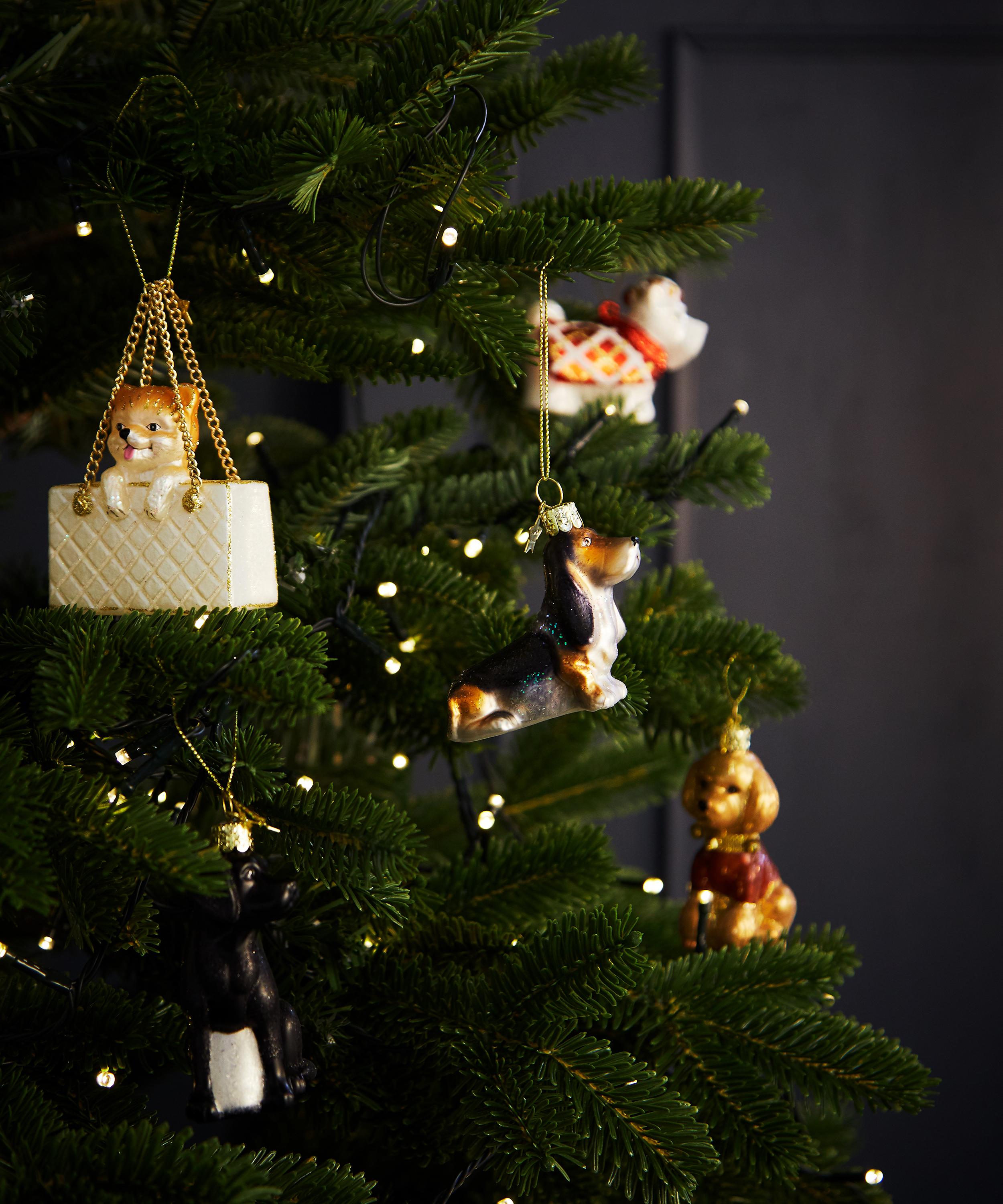 Christmas - Basset Dog Ornament image number 1