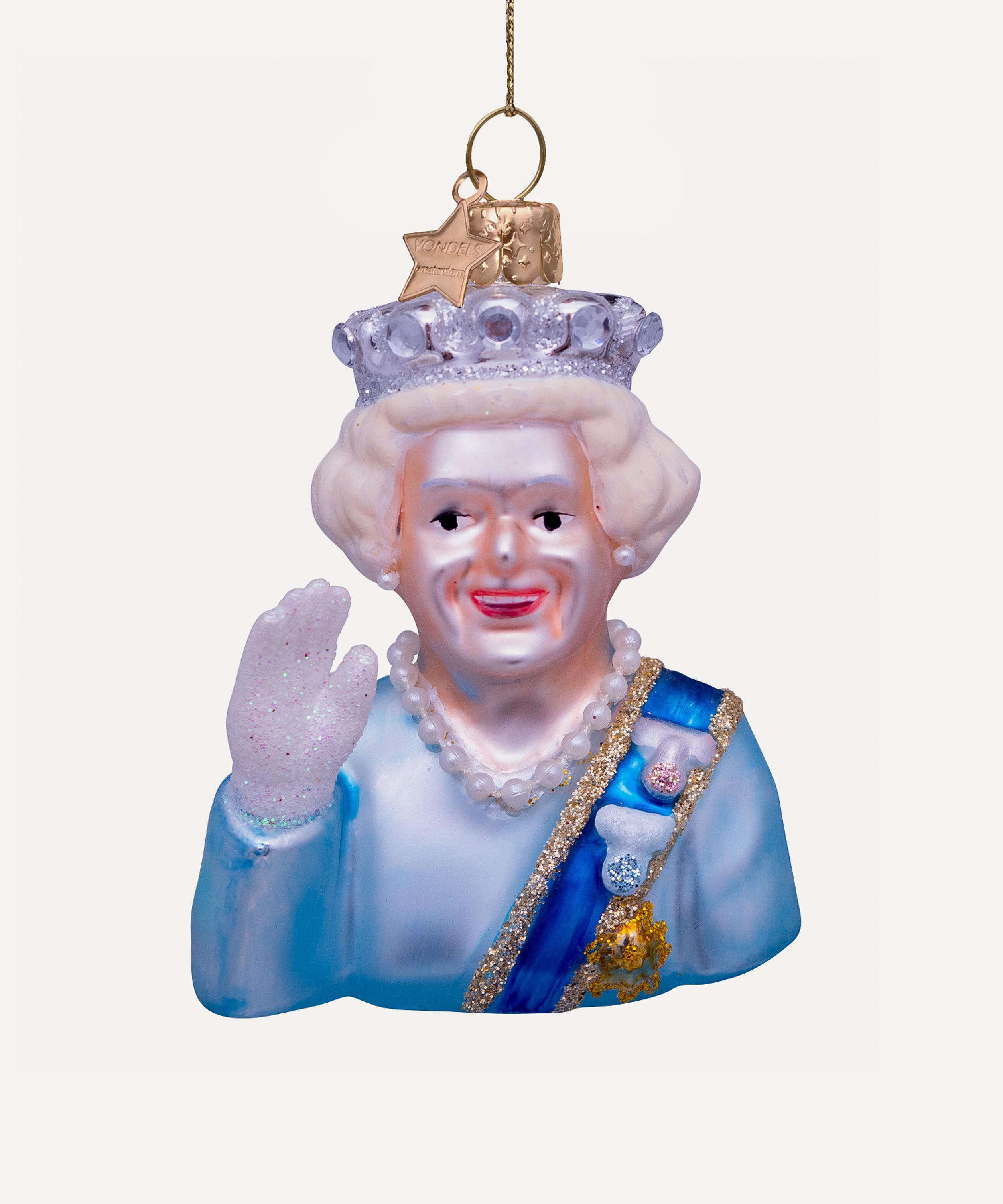 Christmas - Queen Elizabeth II Glass Ornament image number 0