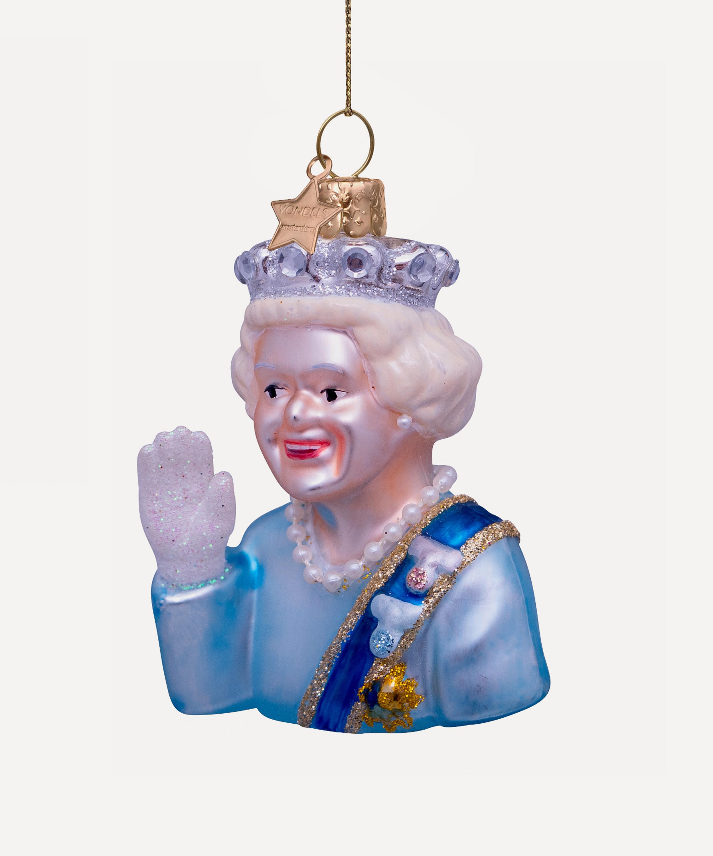 Christmas - Queen Elizabeth II Glass Ornament image number 4