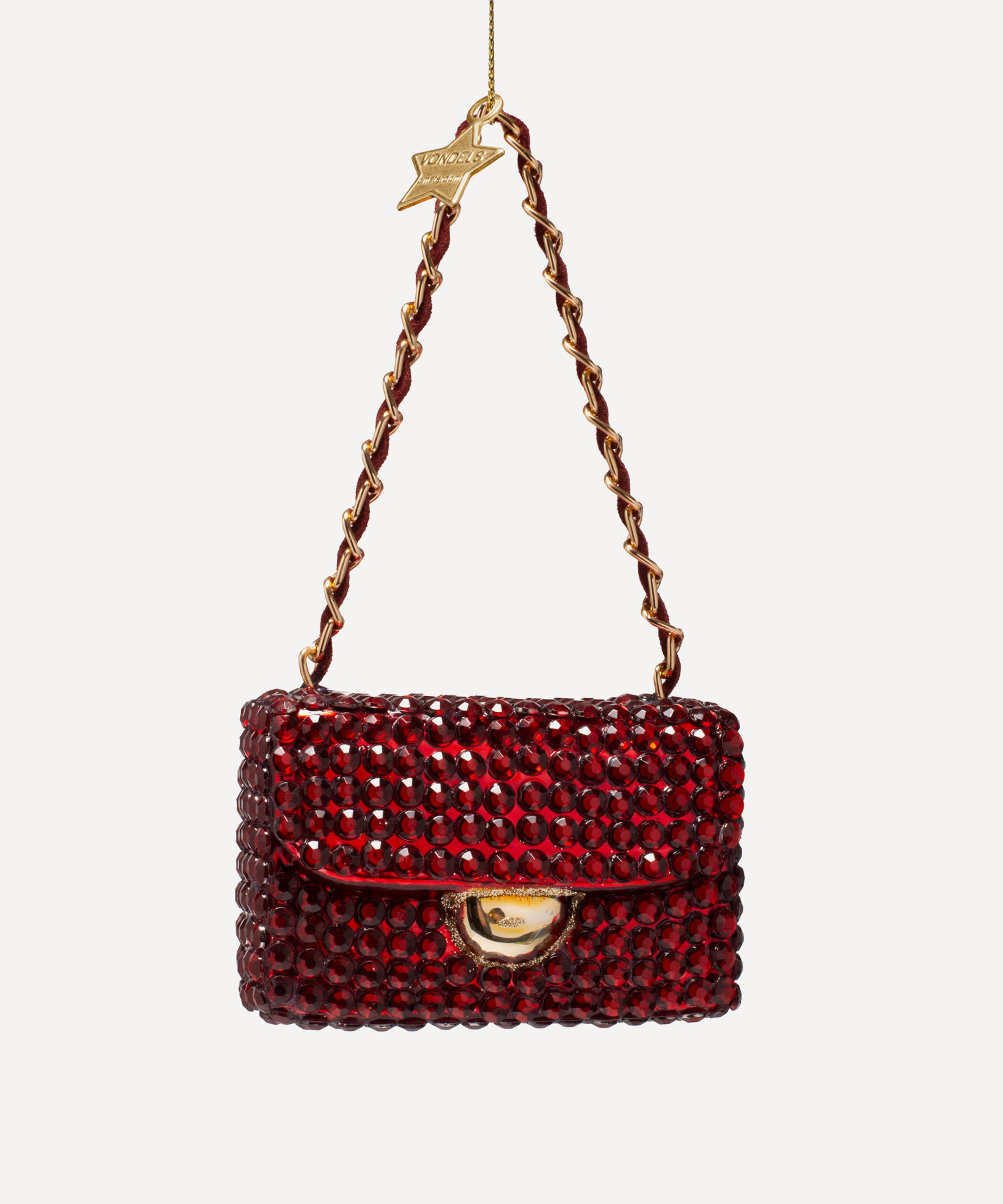 Christmas - Diamante Glass Fashion Shoulder Bag Ornament image number 0