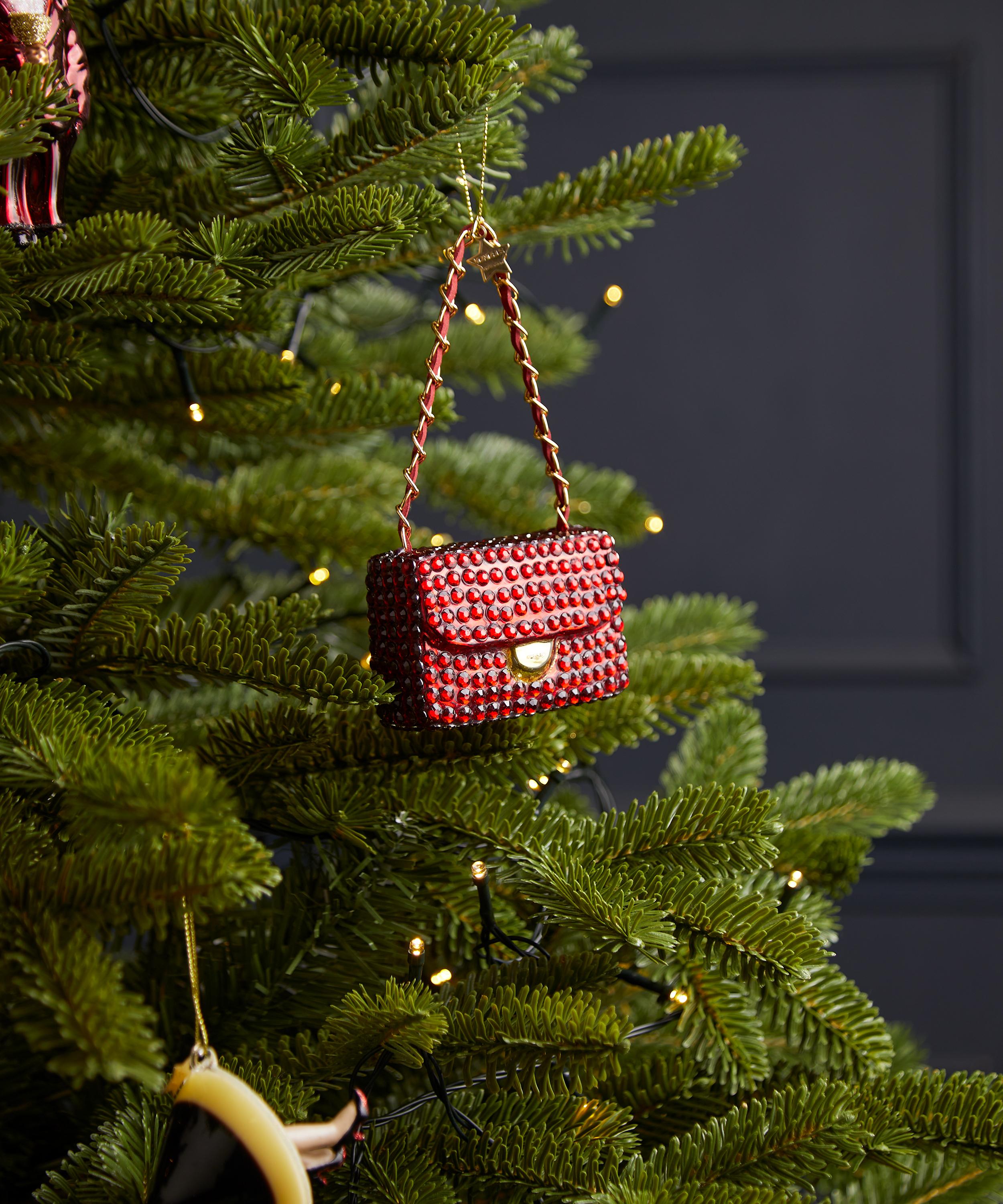 Christmas - Diamante Glass Fashion Shoulder Bag Ornament image number 1