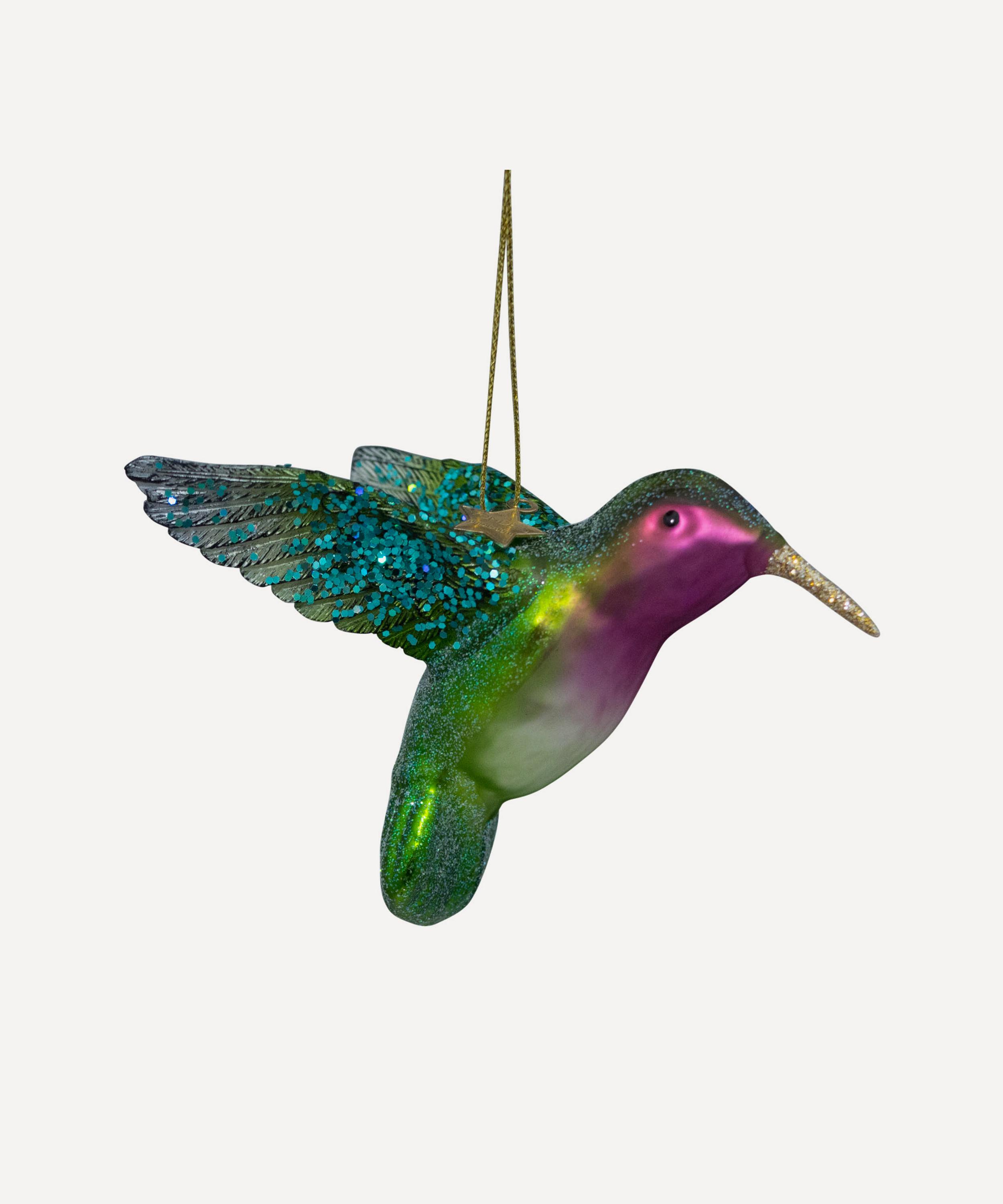 Christmas - Hummingbird Glass Ornament image number 0
