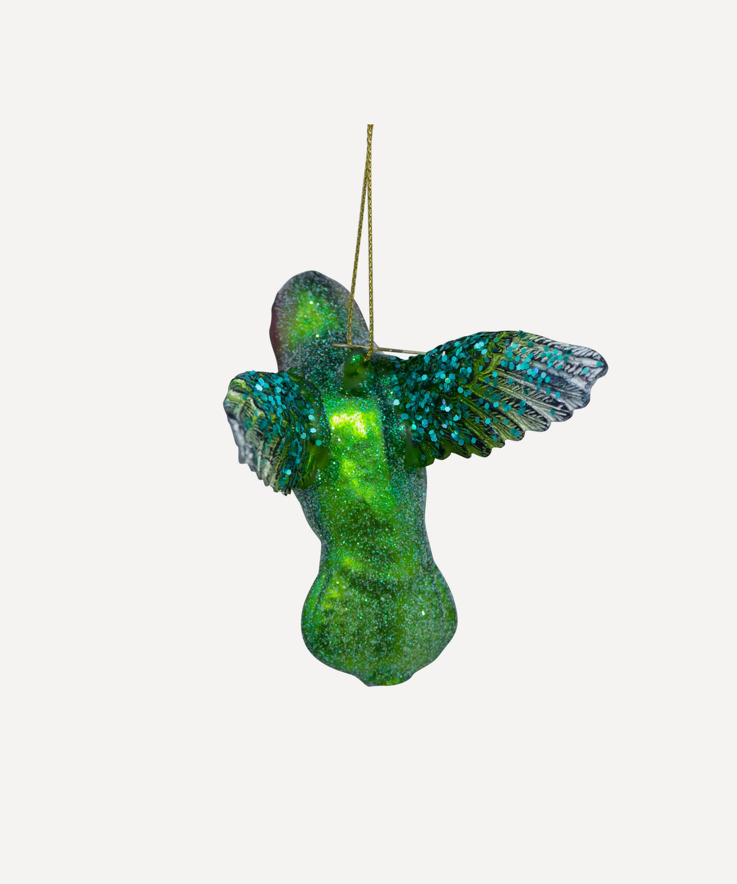 Christmas - Hummingbird Glass Ornament image number 3