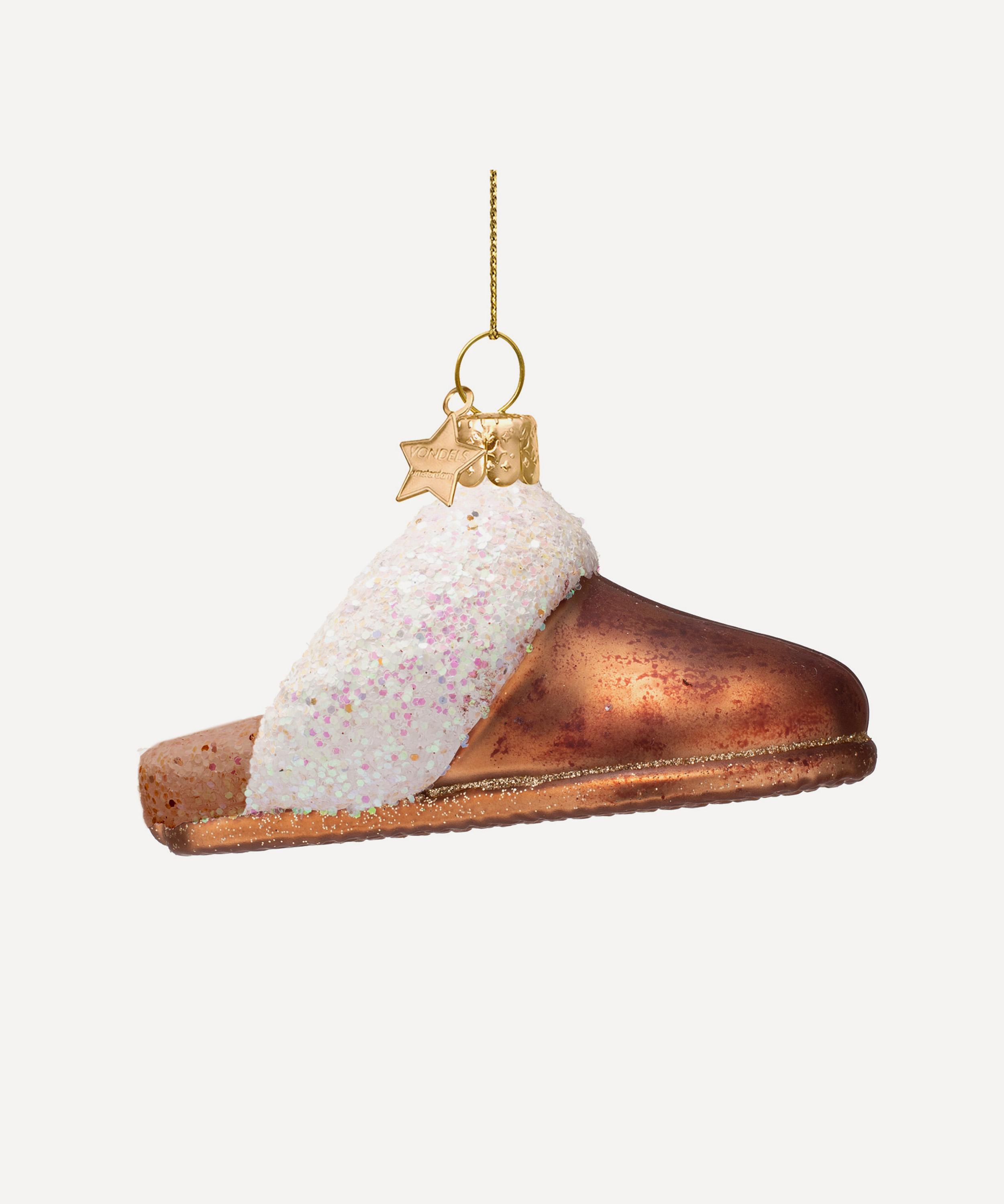 Christmas - Slippers Glass Ornament image number 0