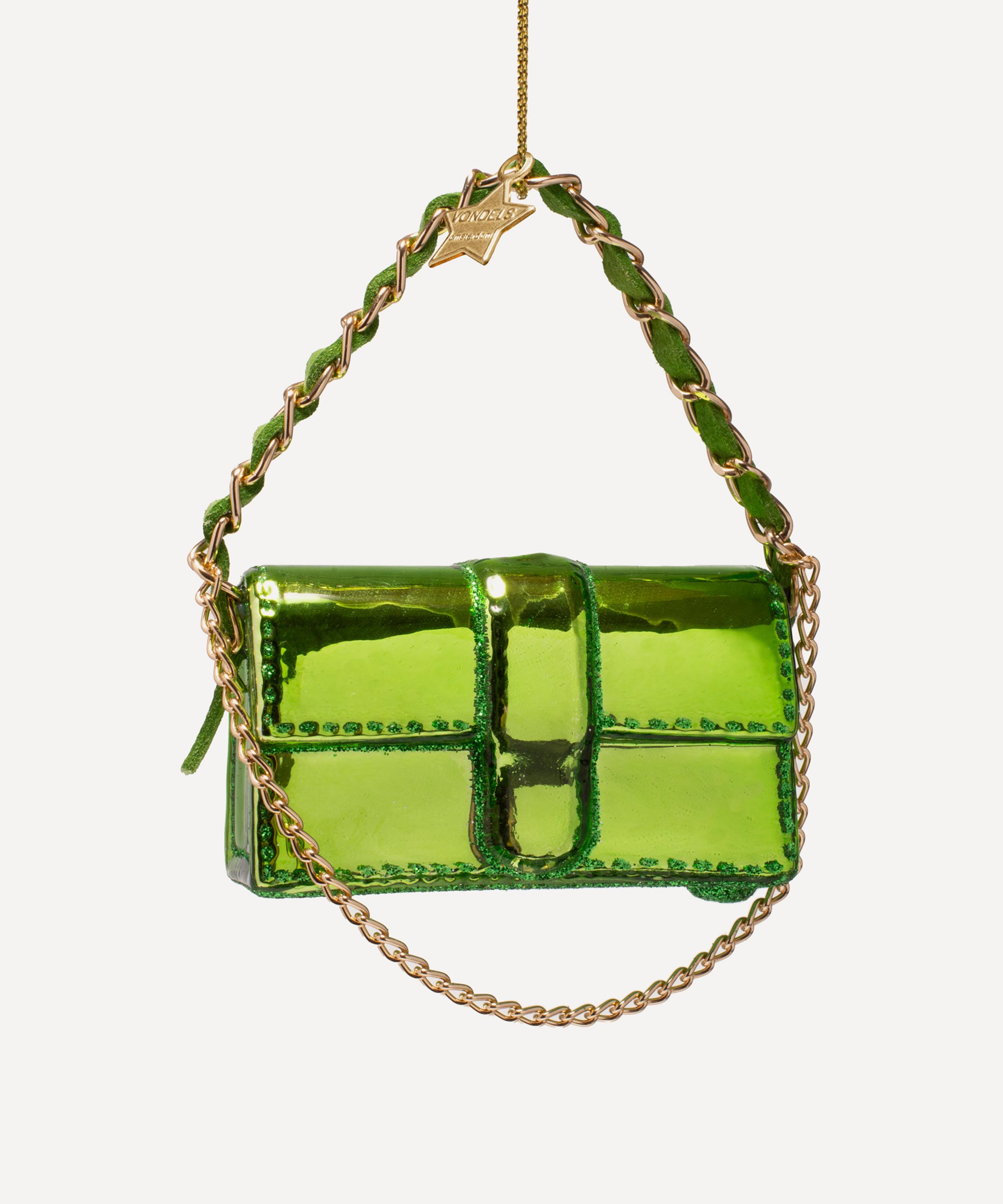 Christmas - Green Fashion Shoulder Bag Glass Ornament image number 0