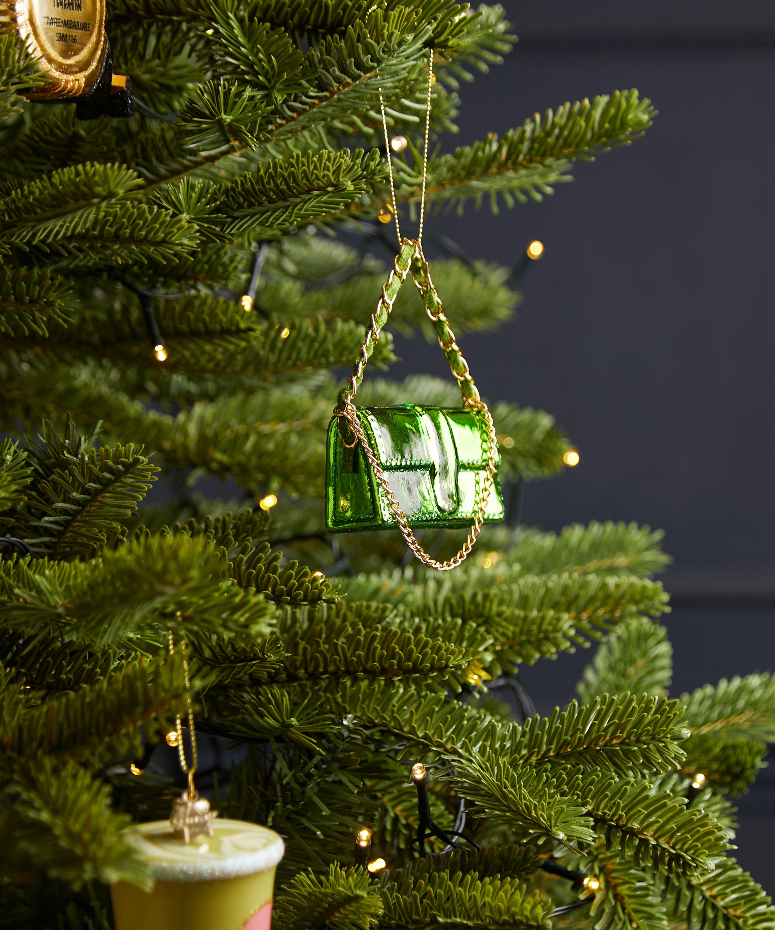 Christmas - Green Fashion Shoulder Bag Glass Ornament image number 1