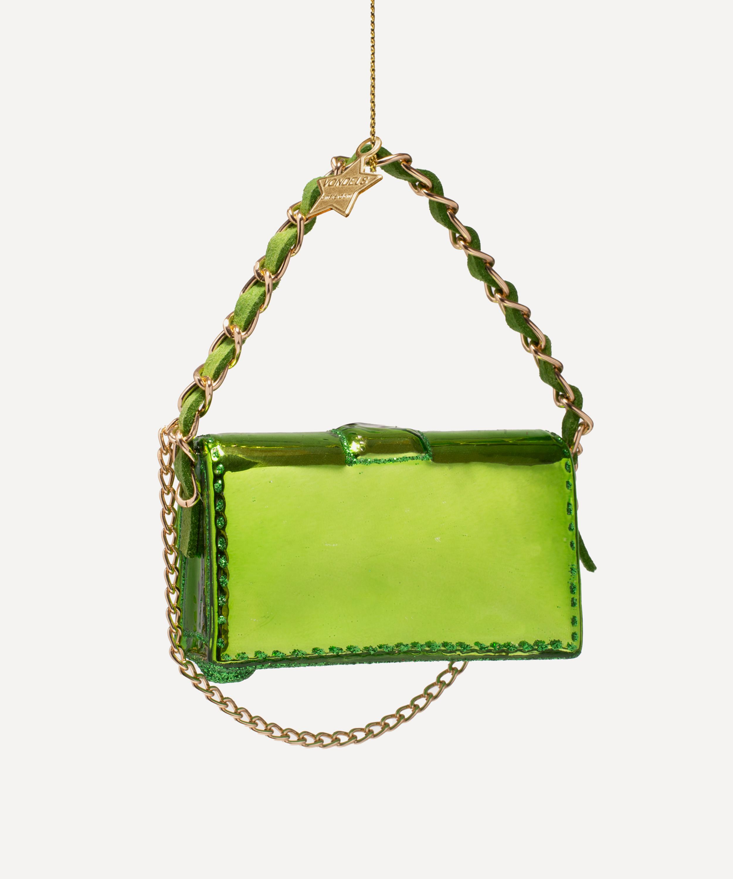 Christmas - Green Fashion Shoulder Bag Glass Ornament image number 2