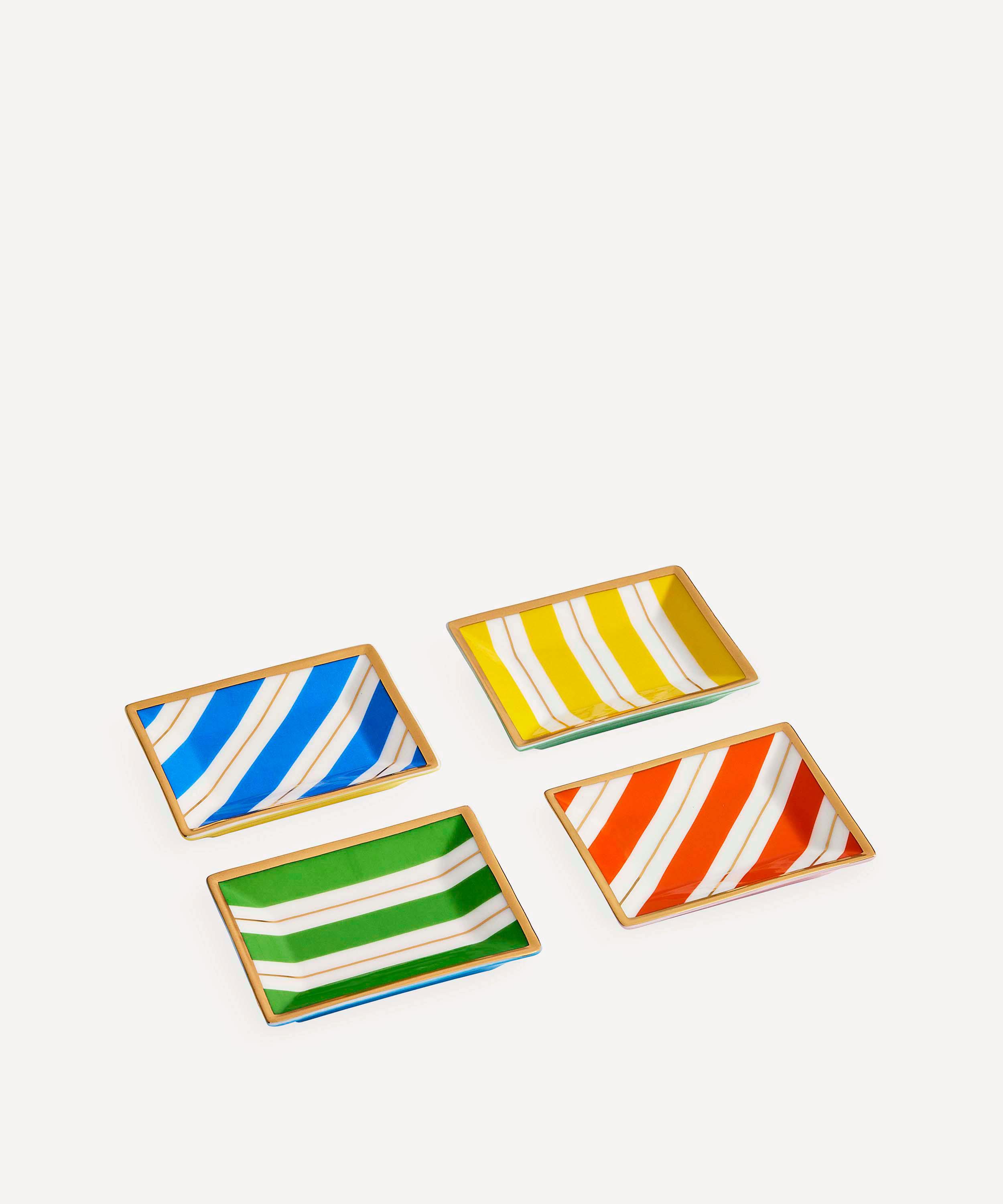 Jonathan Adler - Portofino Petite Striped Tray Set of 4 image number 2