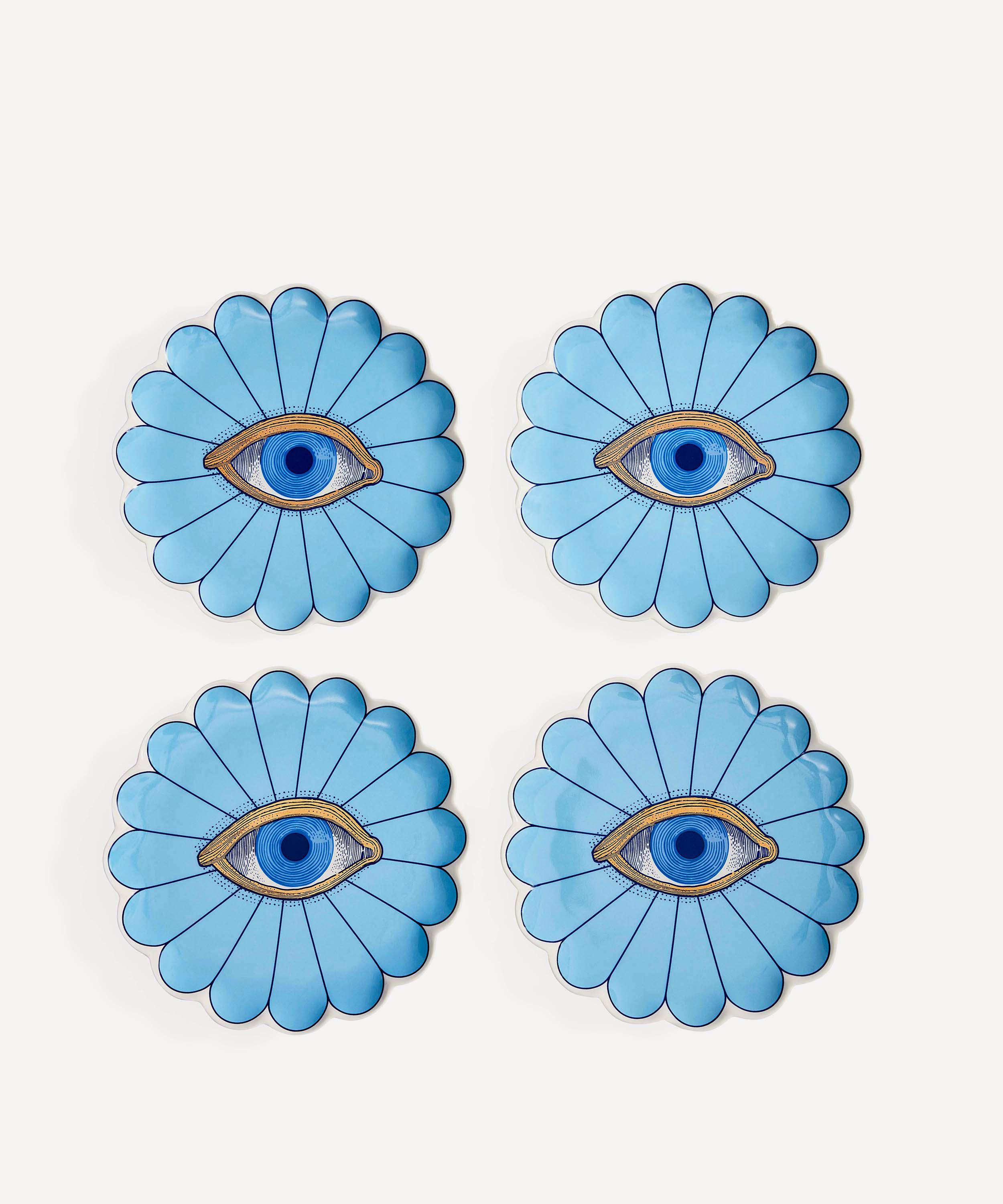 Jonathan Adler - Fleur Canape Plate Set of Four image number 0