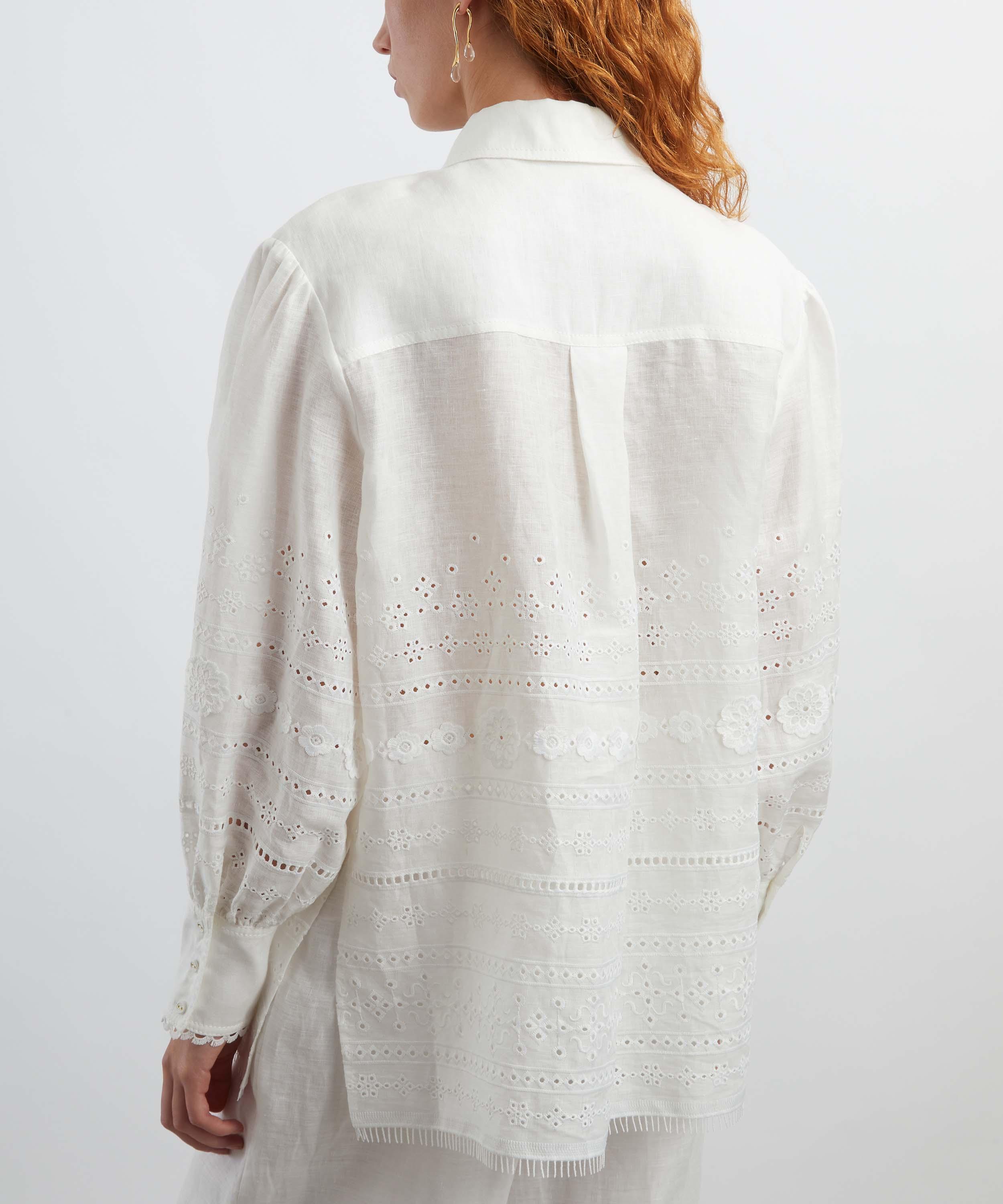 Aje - Cloud Embroidered Shirt image number 3