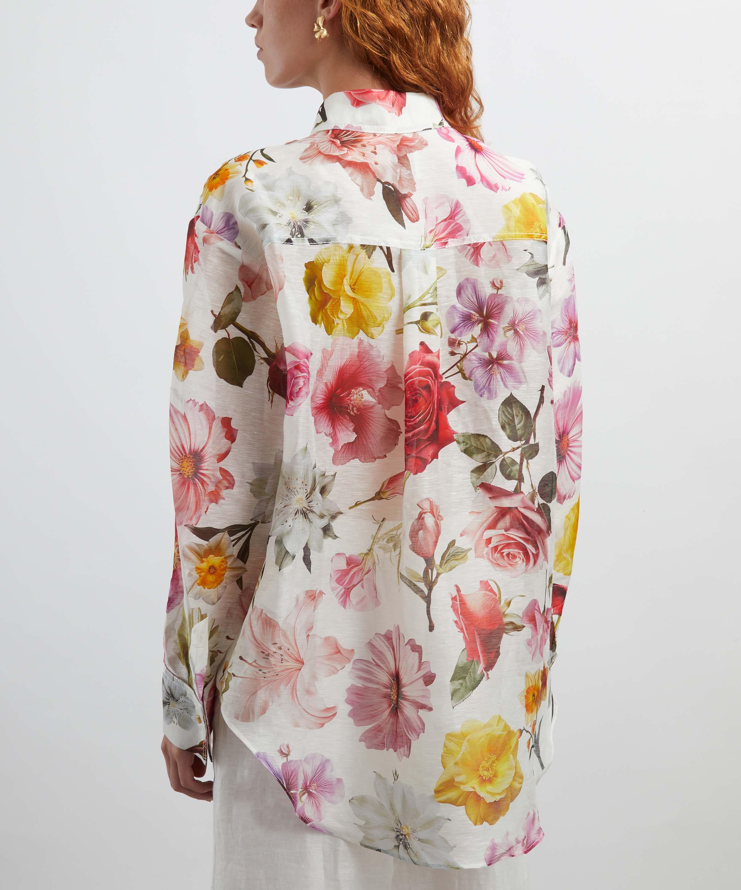 Aje - Fleur Linen-Silk Shirt image number 3